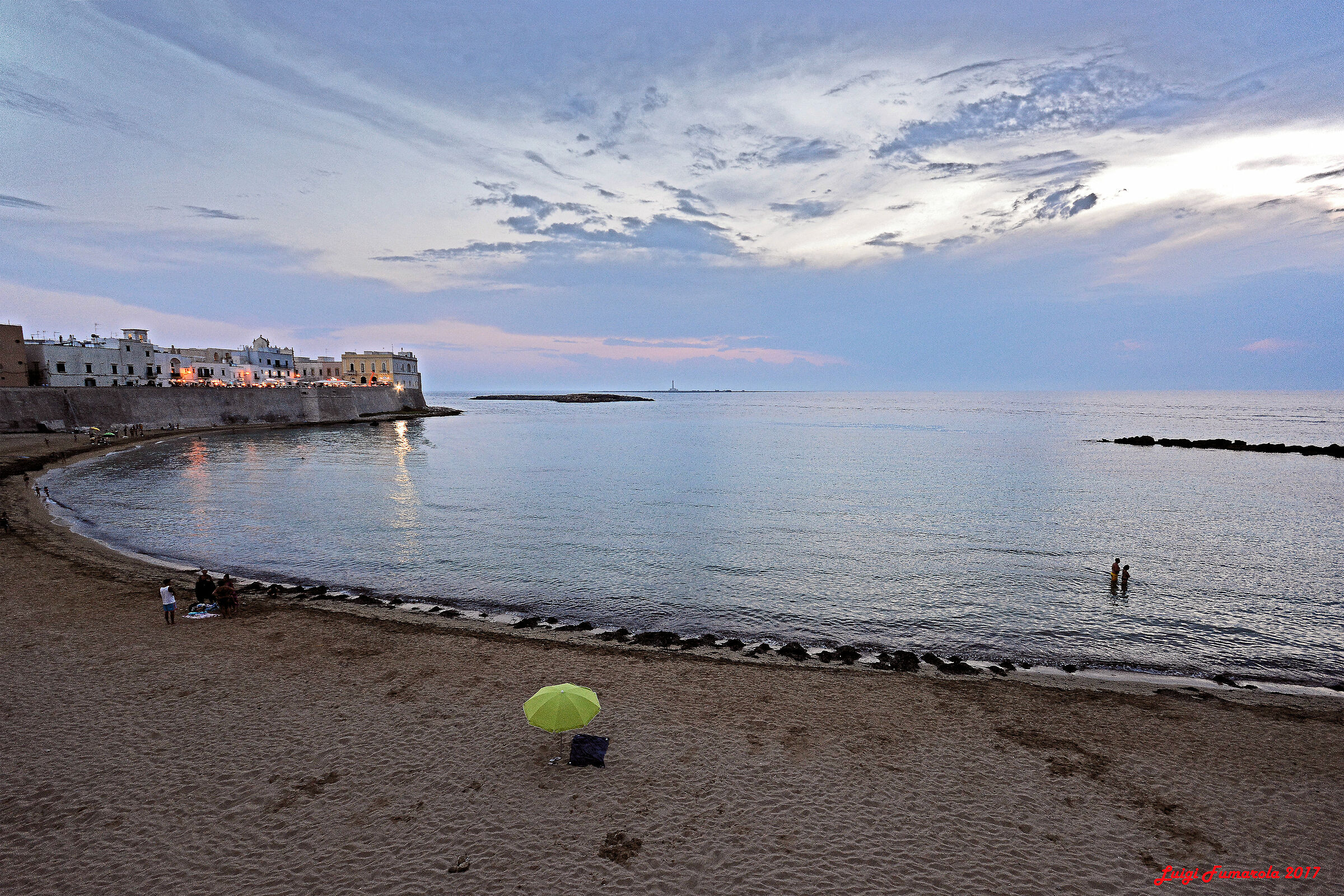 in the late afternoon