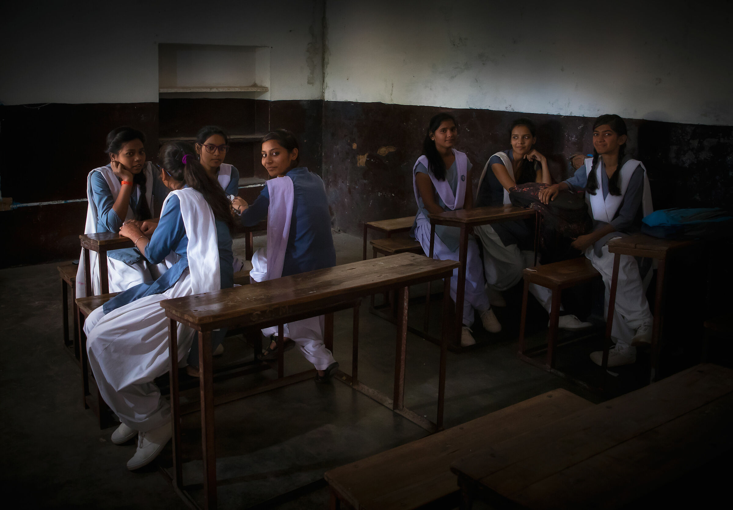 School girls. Khajuraho, 2018.