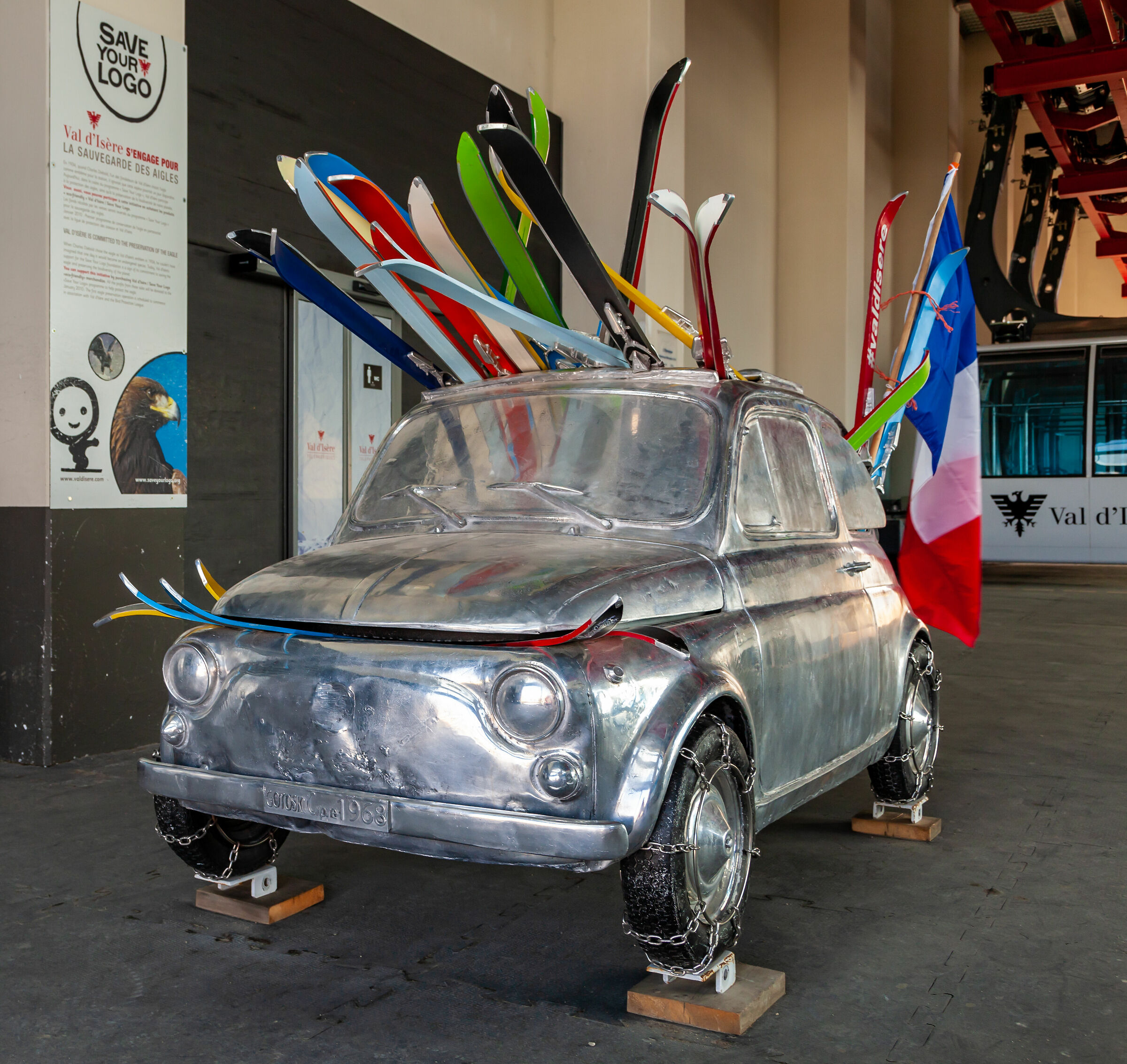 Fiat 500-Val d'isere-(France)