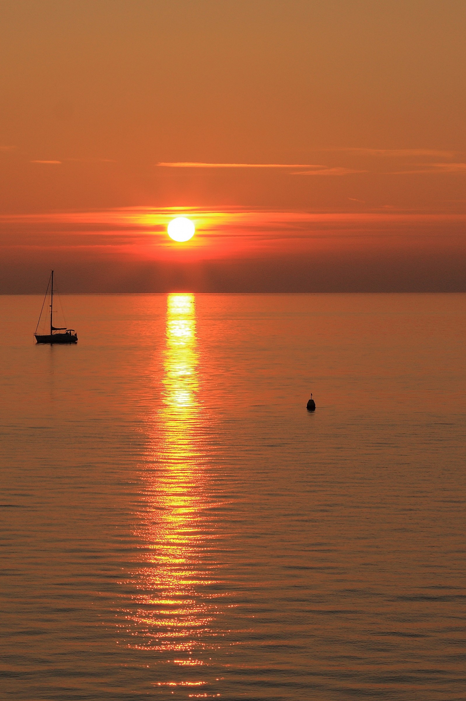 tramonto dal Castello di Miramare