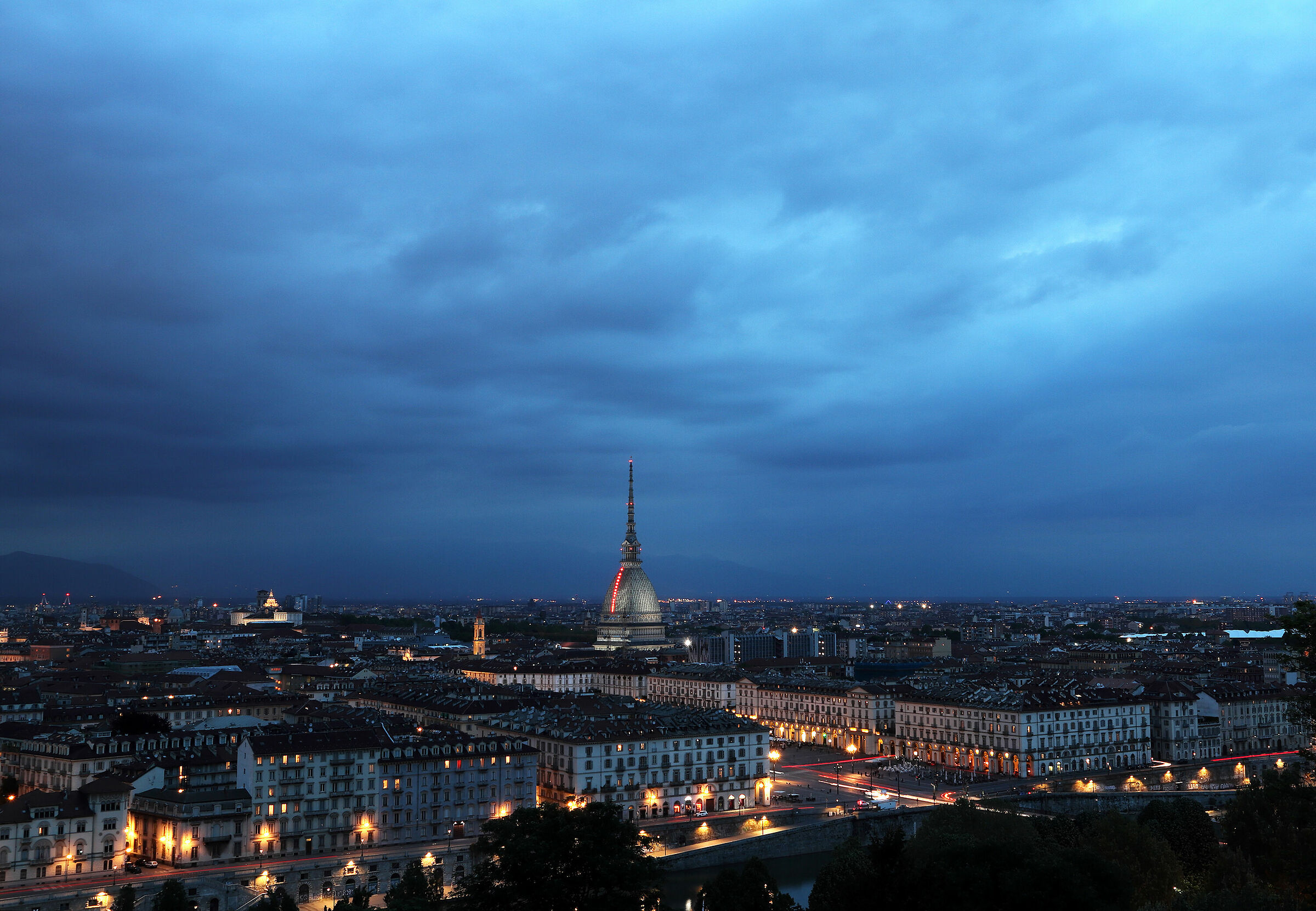 Torino dal Monte dei Cappuccini (ora blu)