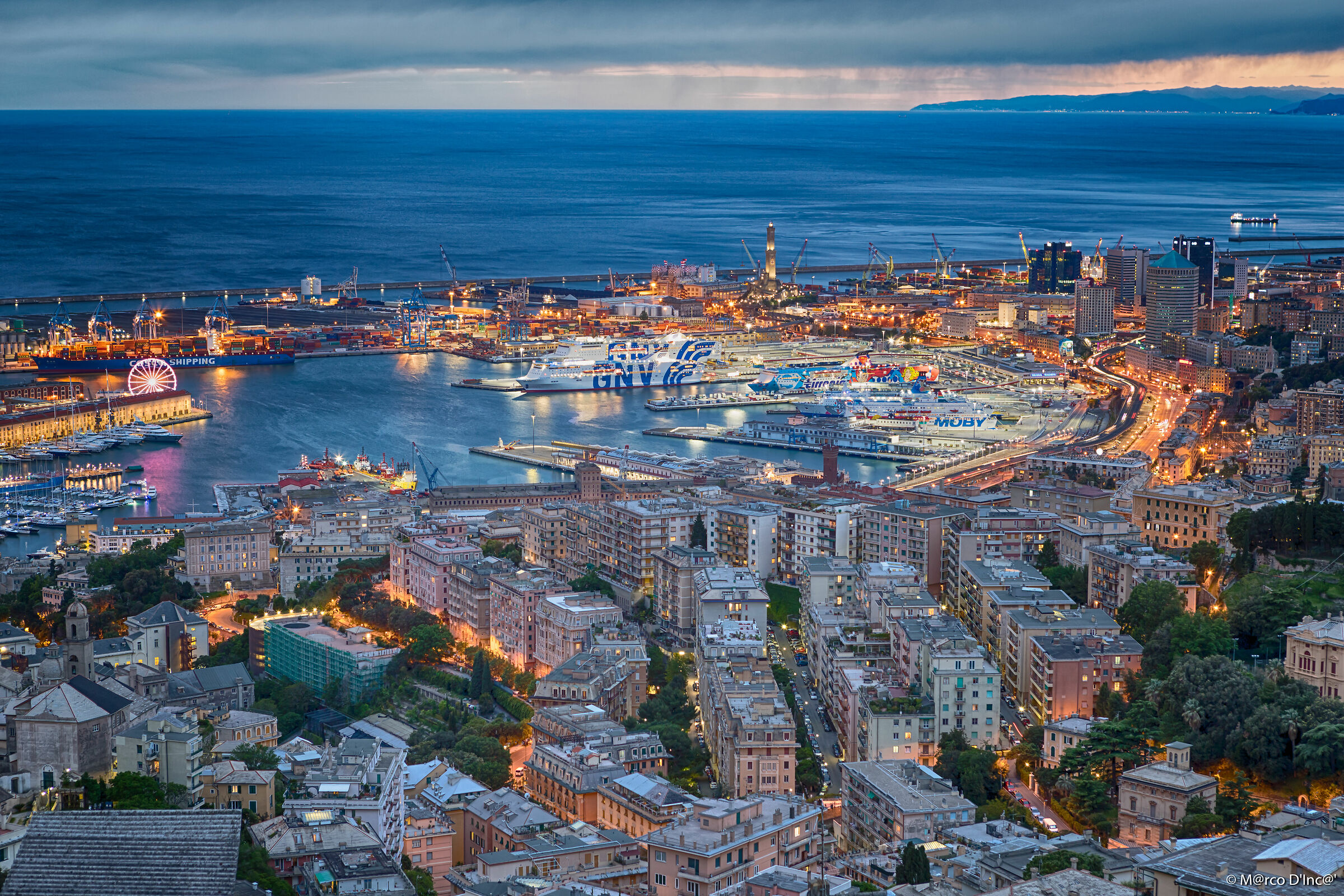 Genoa by Night Landscape
