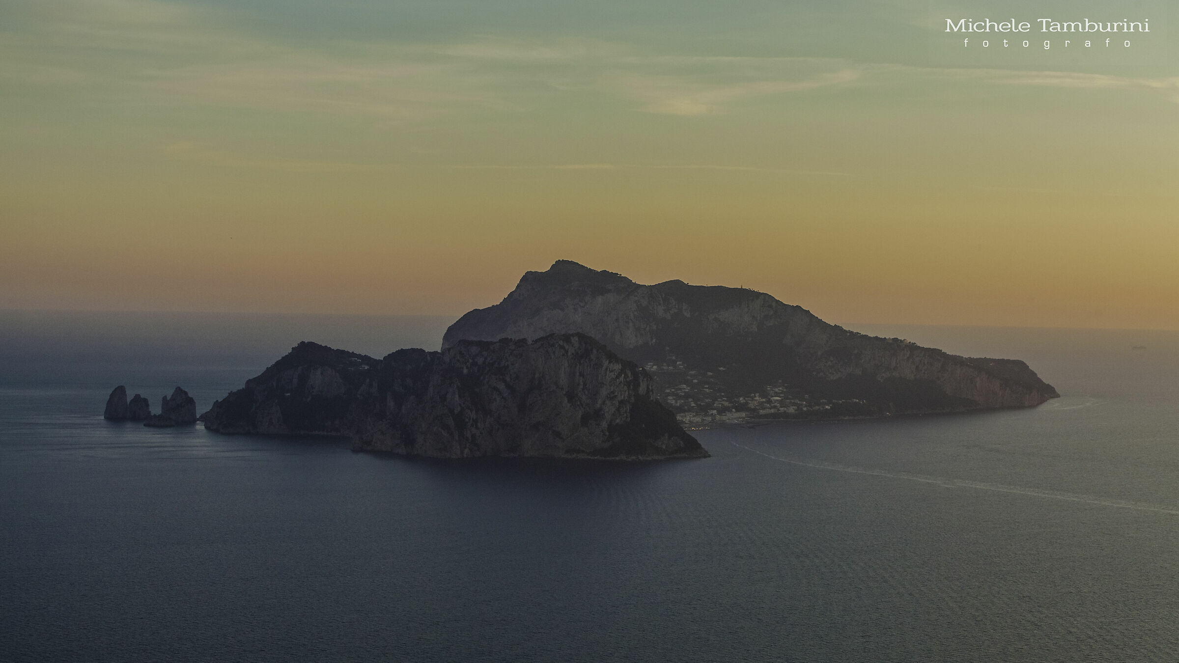Capri at sunset