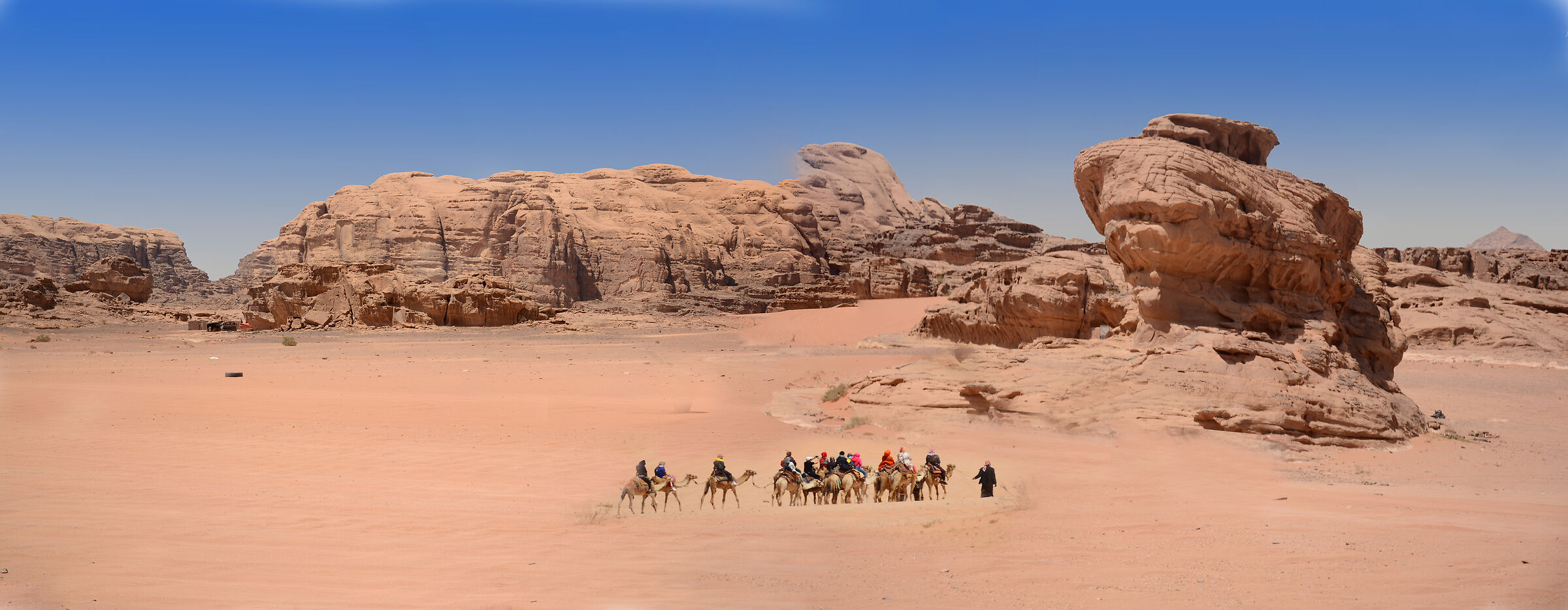 Carovana nel Wadi Rum