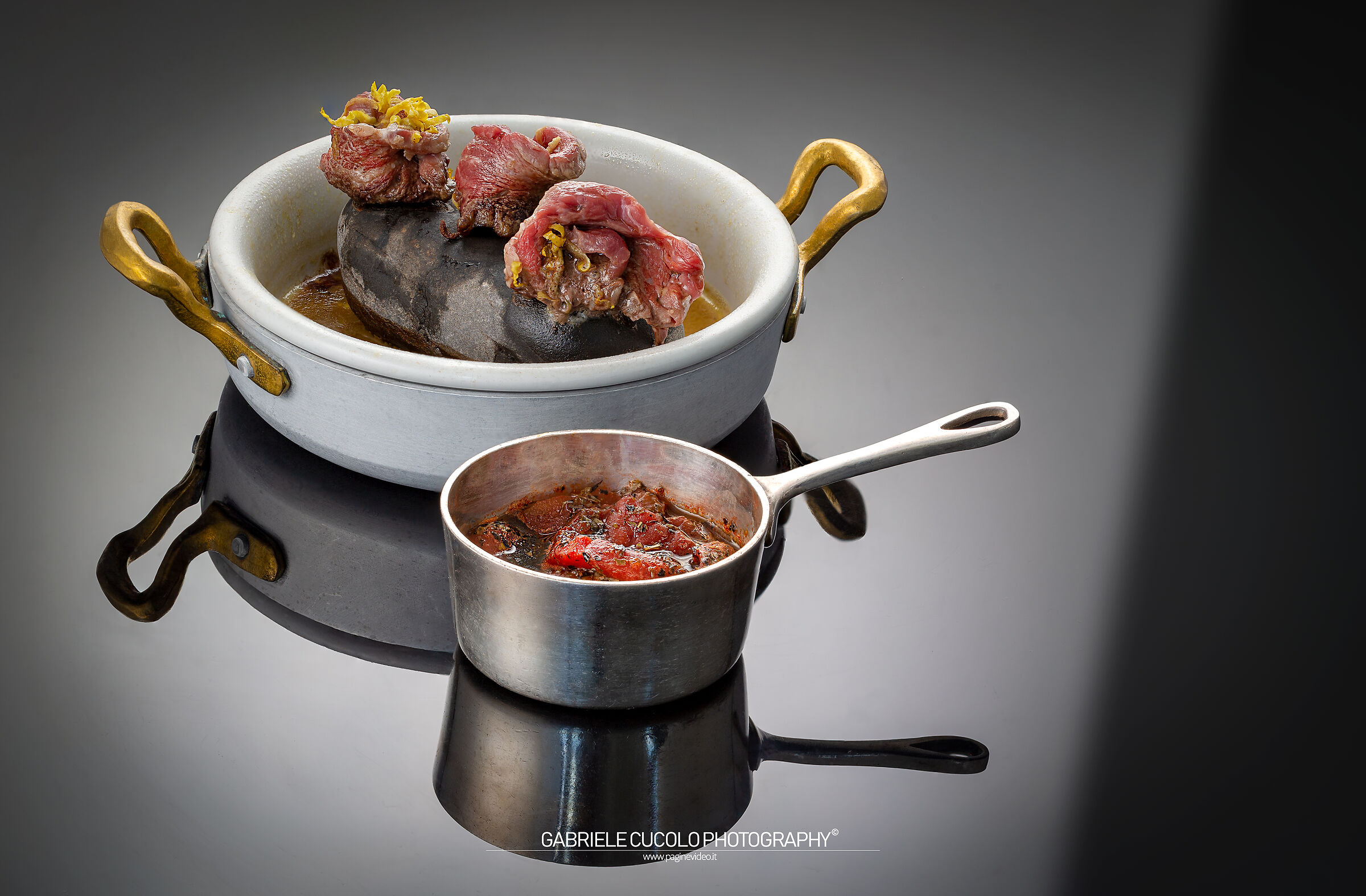 Crudo di vitellone marchigiano e pizzaiola San Marzano