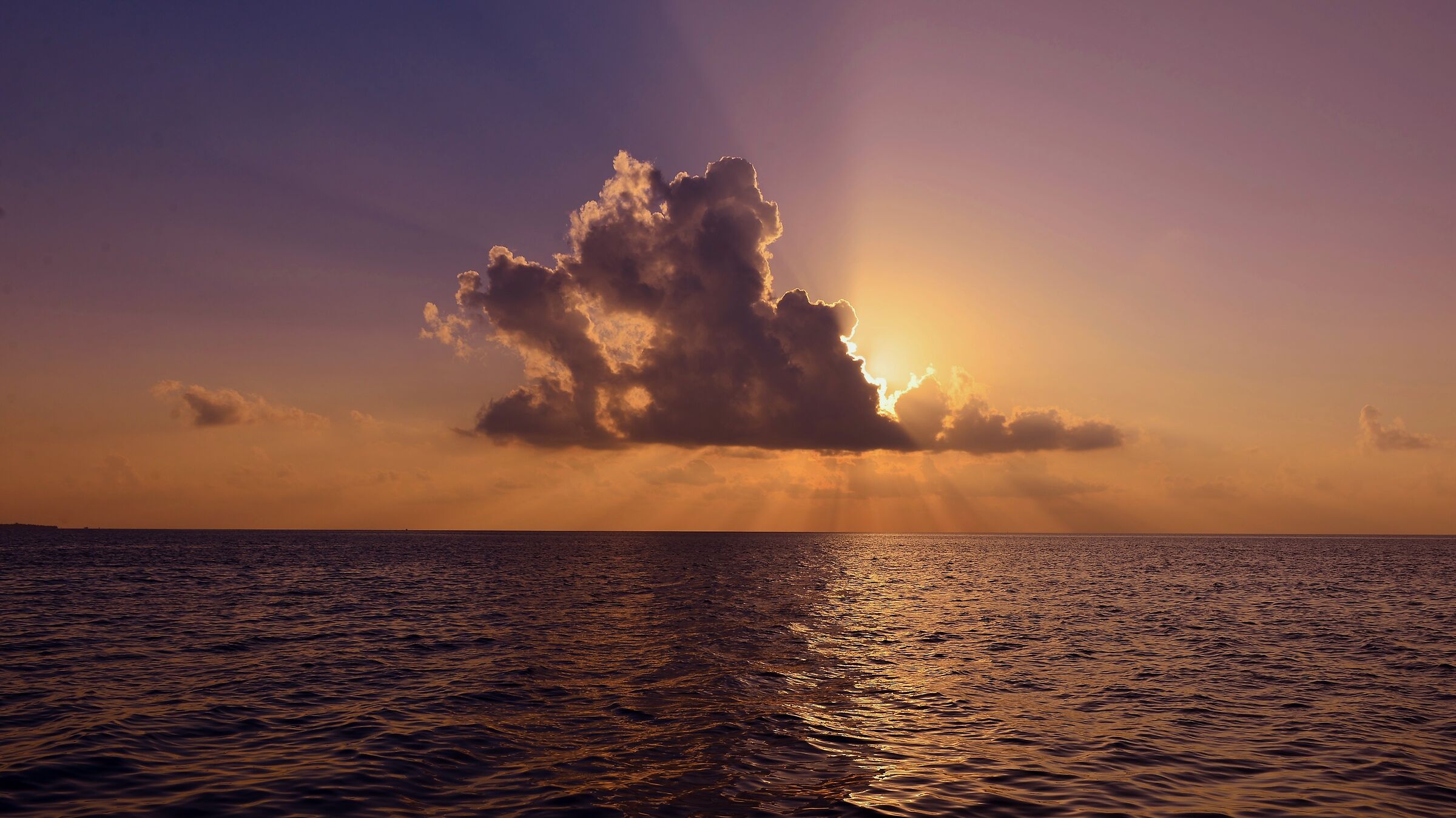 Tramonto alle maldive