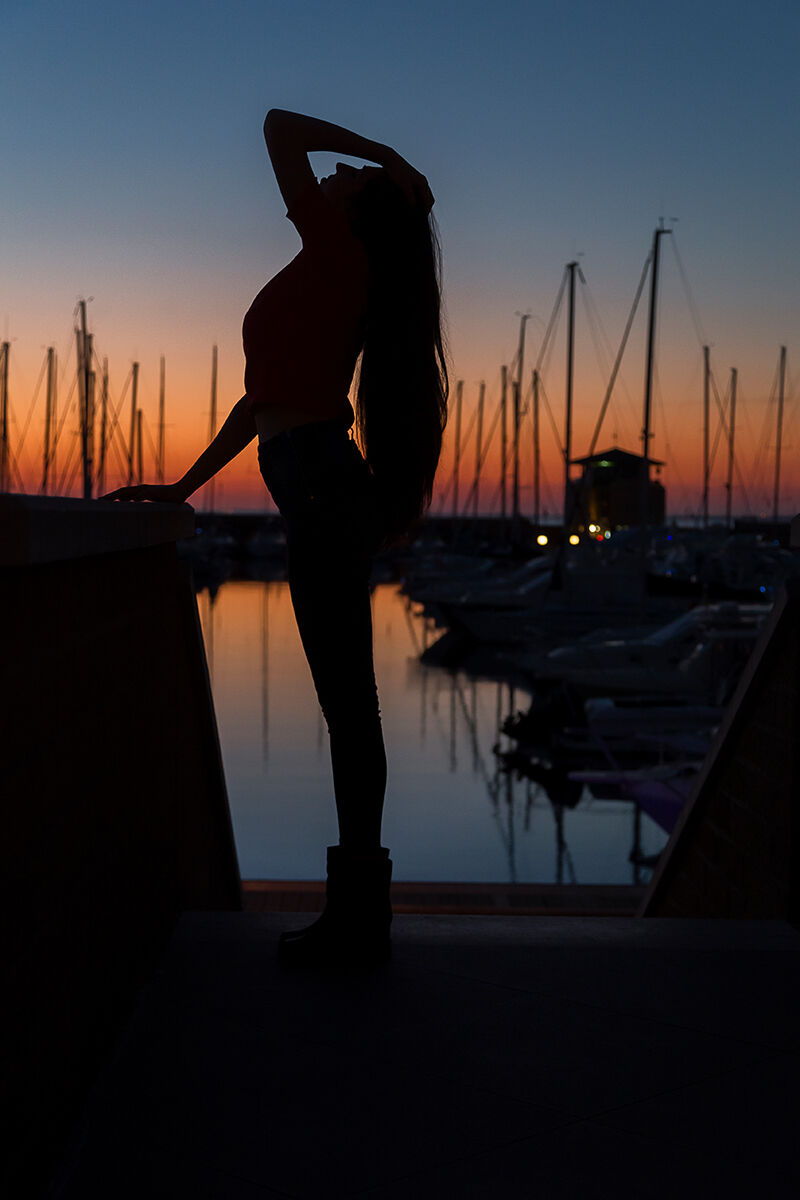 Along with the sunset....