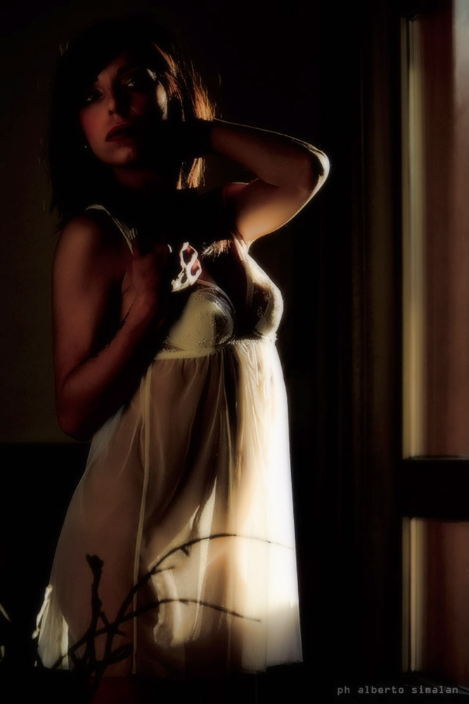 (at home) Simple portrait Sundown