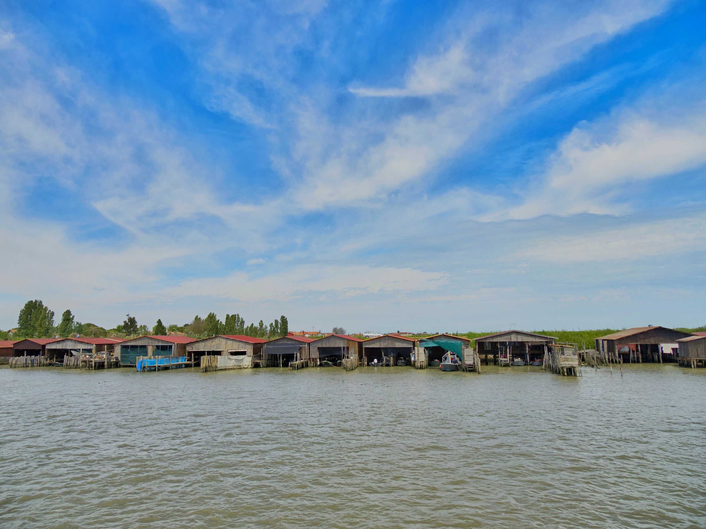 Fisherman's houses in Punta Maistra (foci del Po)