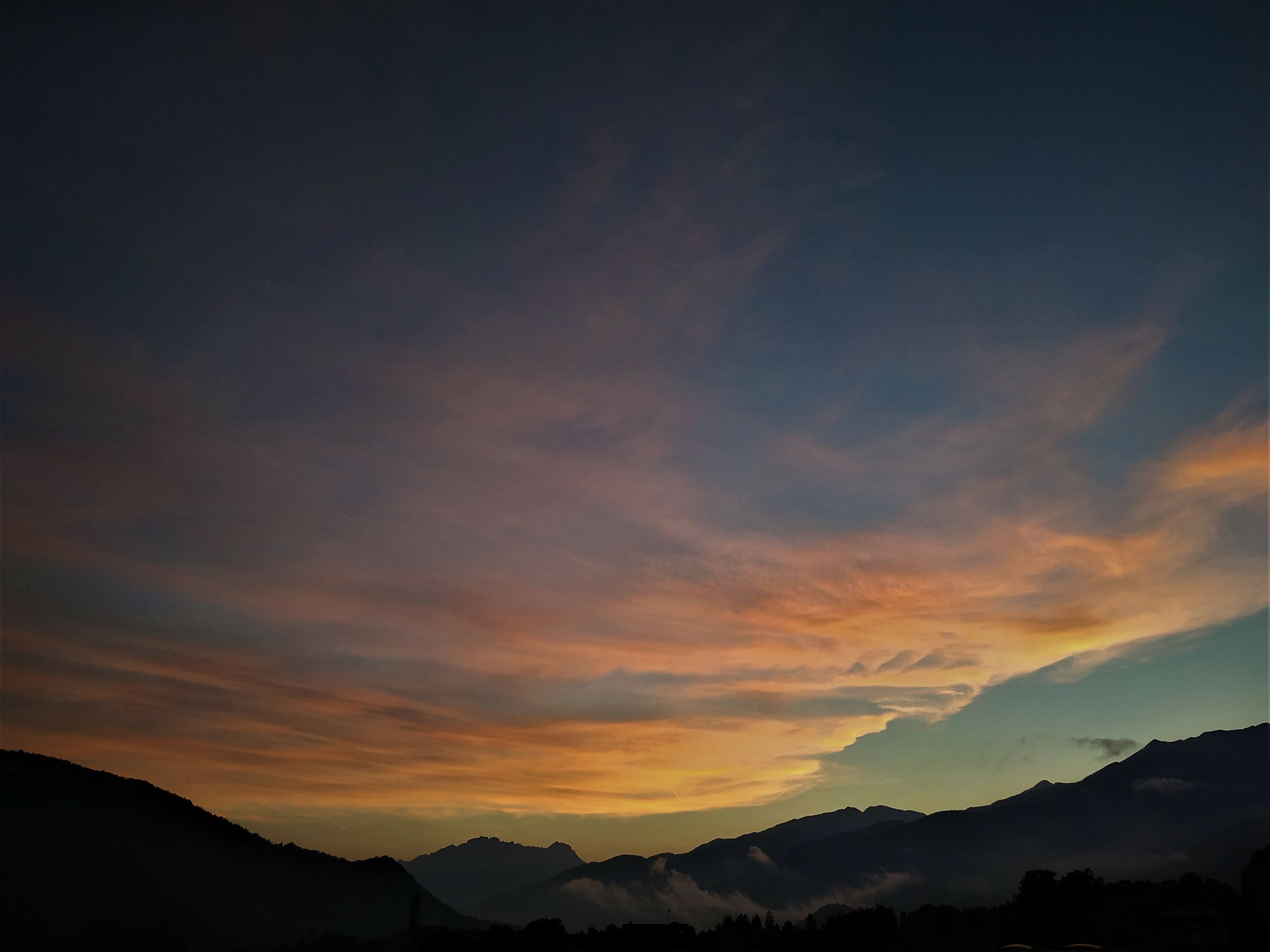 Tramonto in Val Seriana (Bg)
