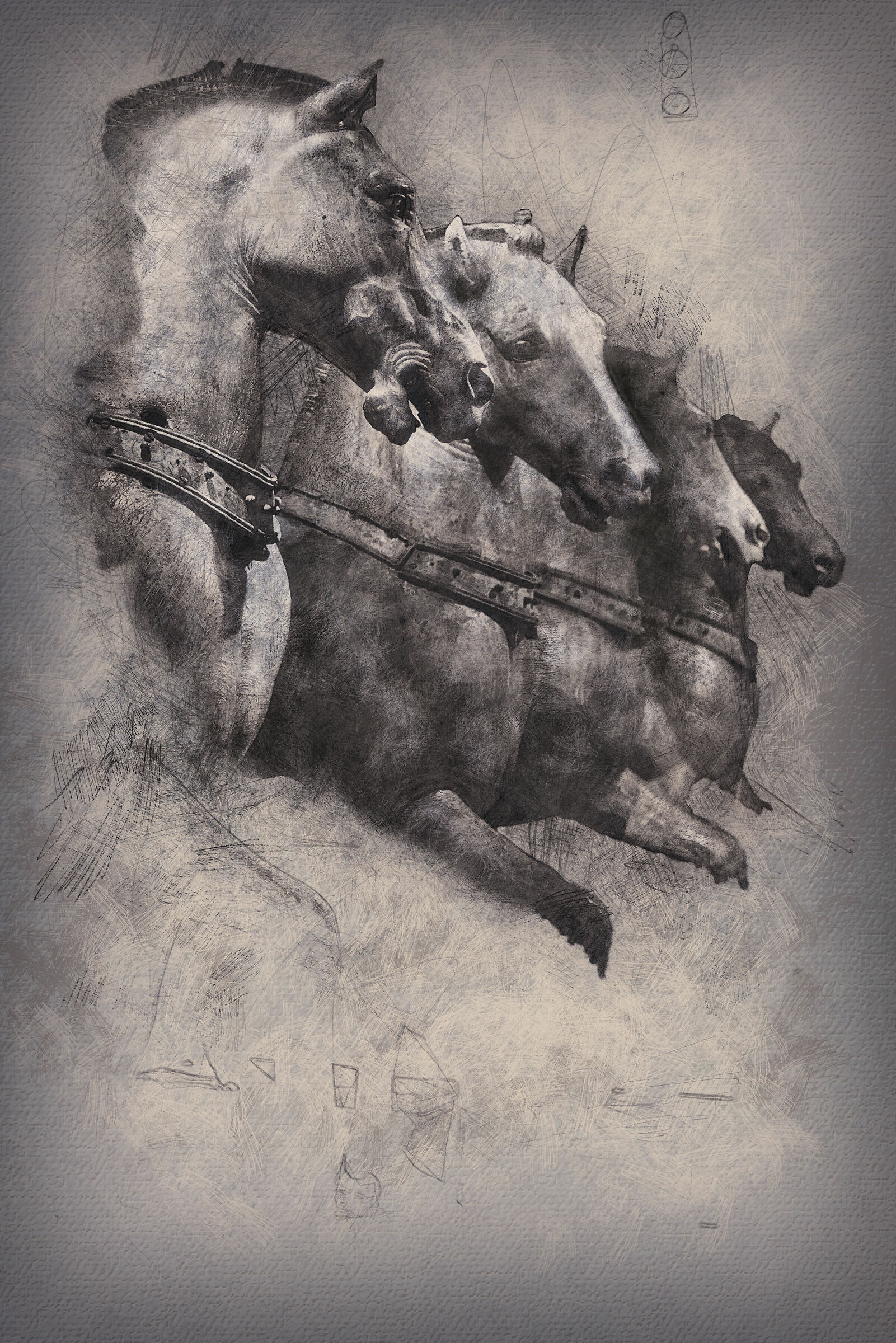 Horses Venice Texture