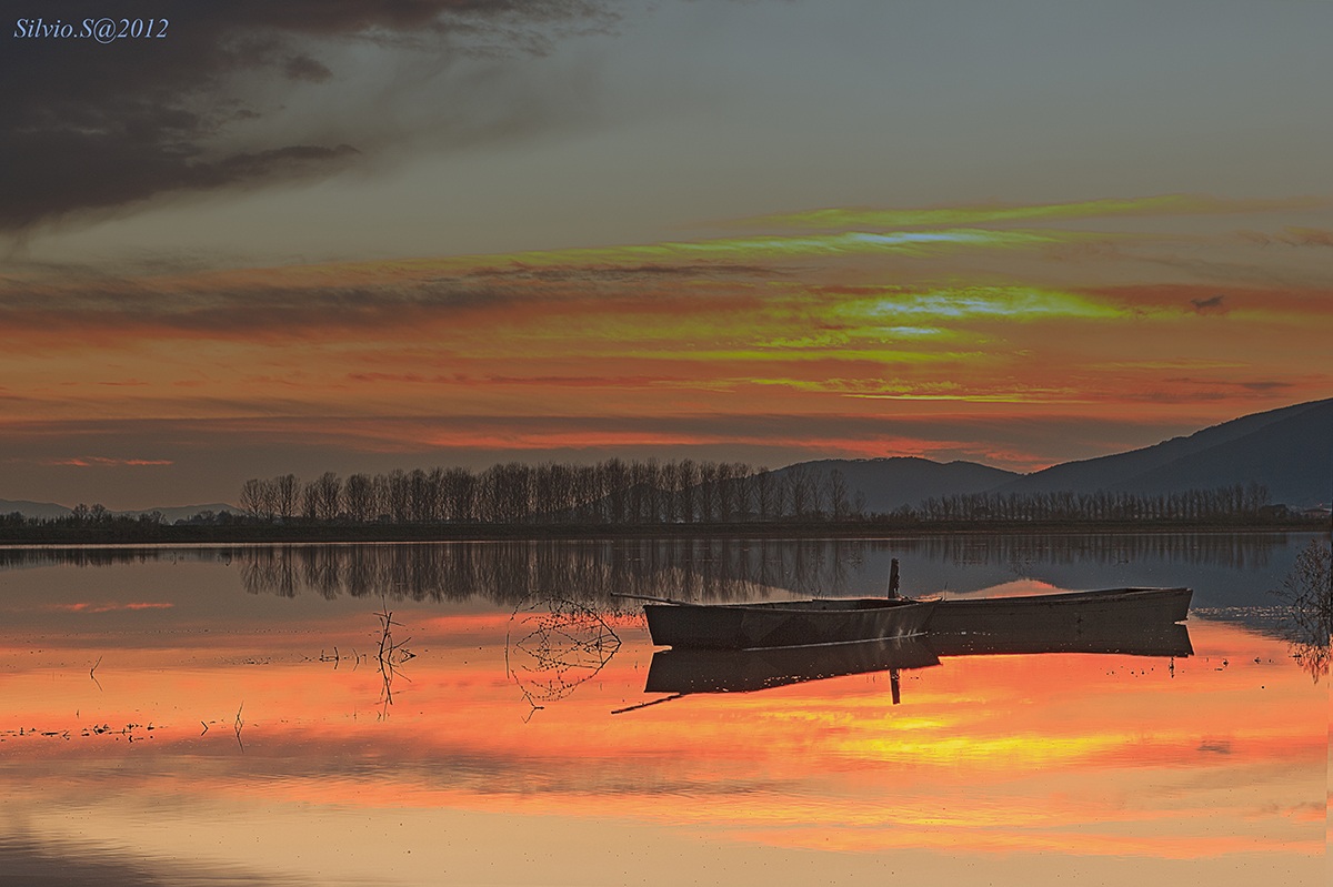 Tramonto sul Padule