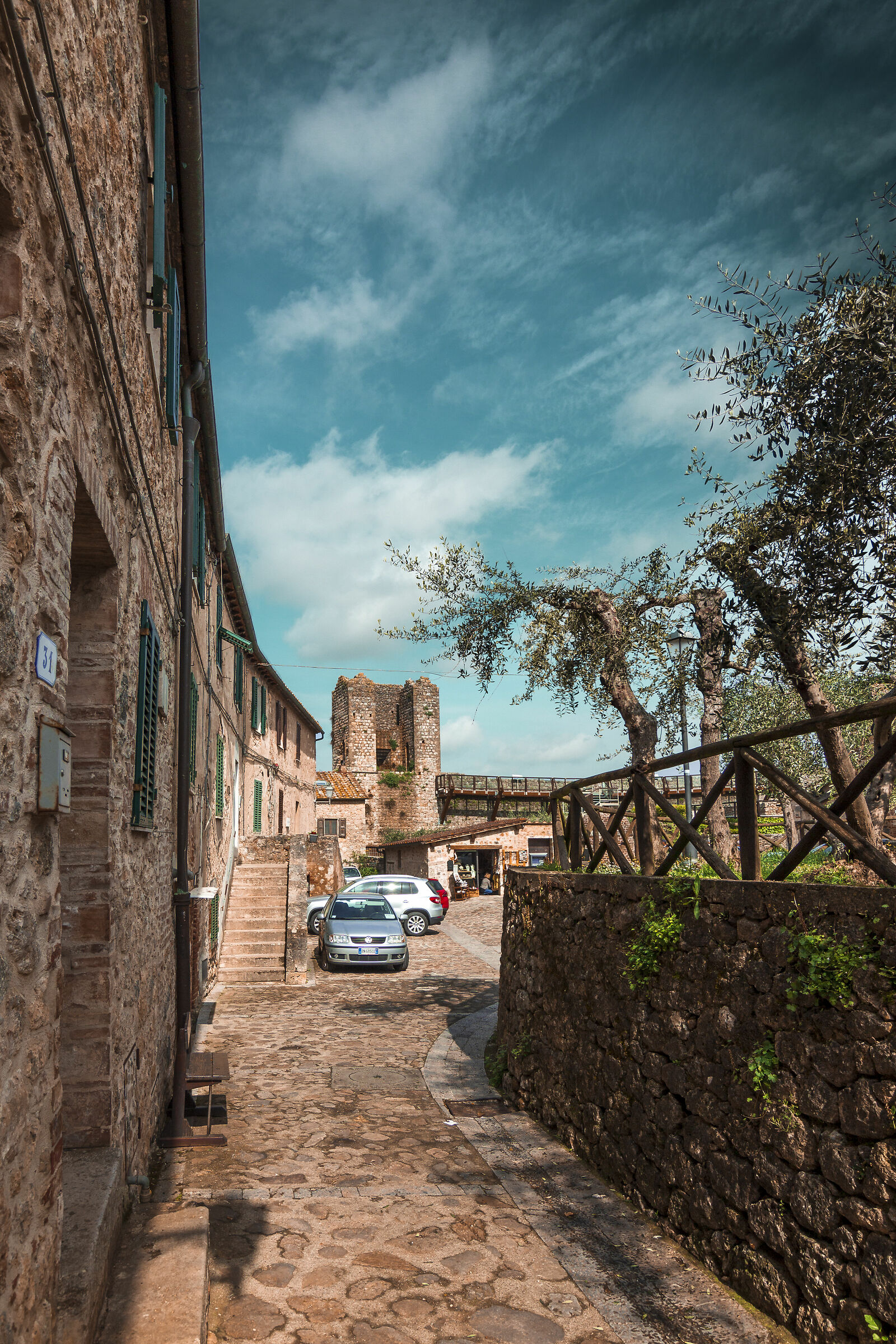 Glimpse of Monteriggioni
