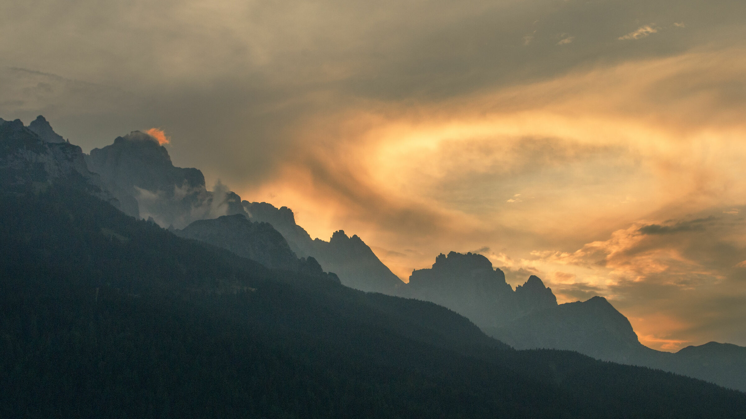 Tramonto sulle creste