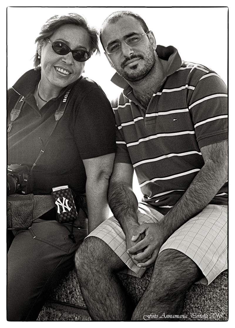 Towards Aswan: My sister and my nephew