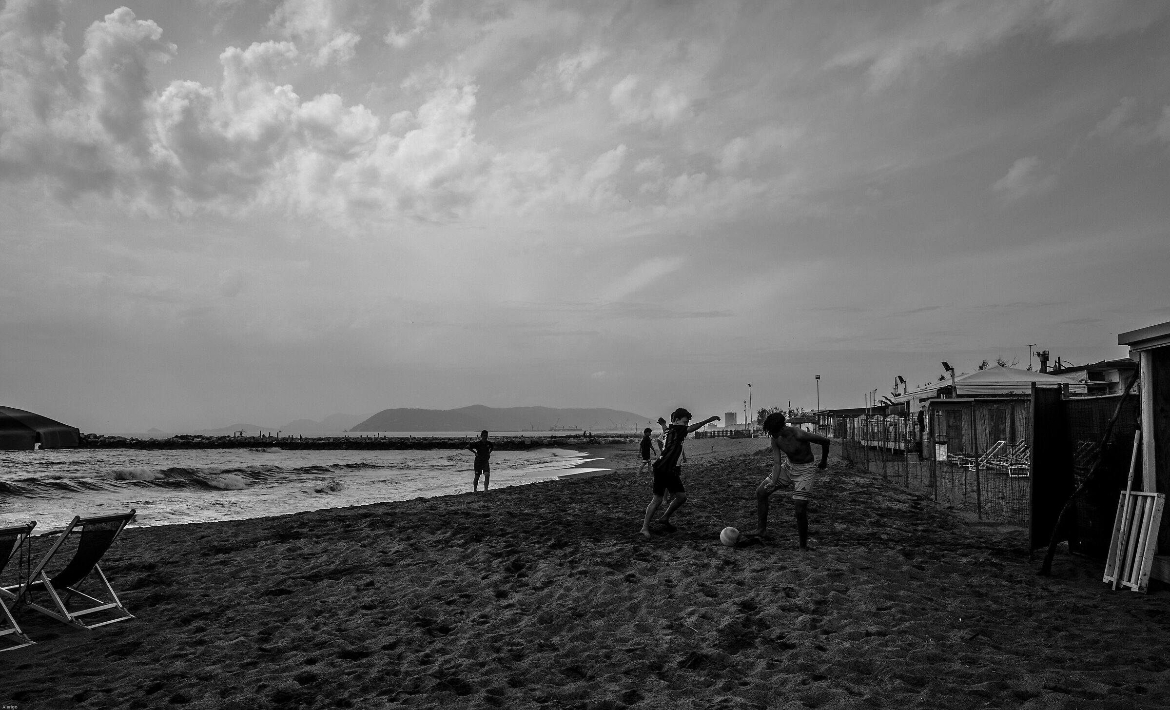 Football on the seaside