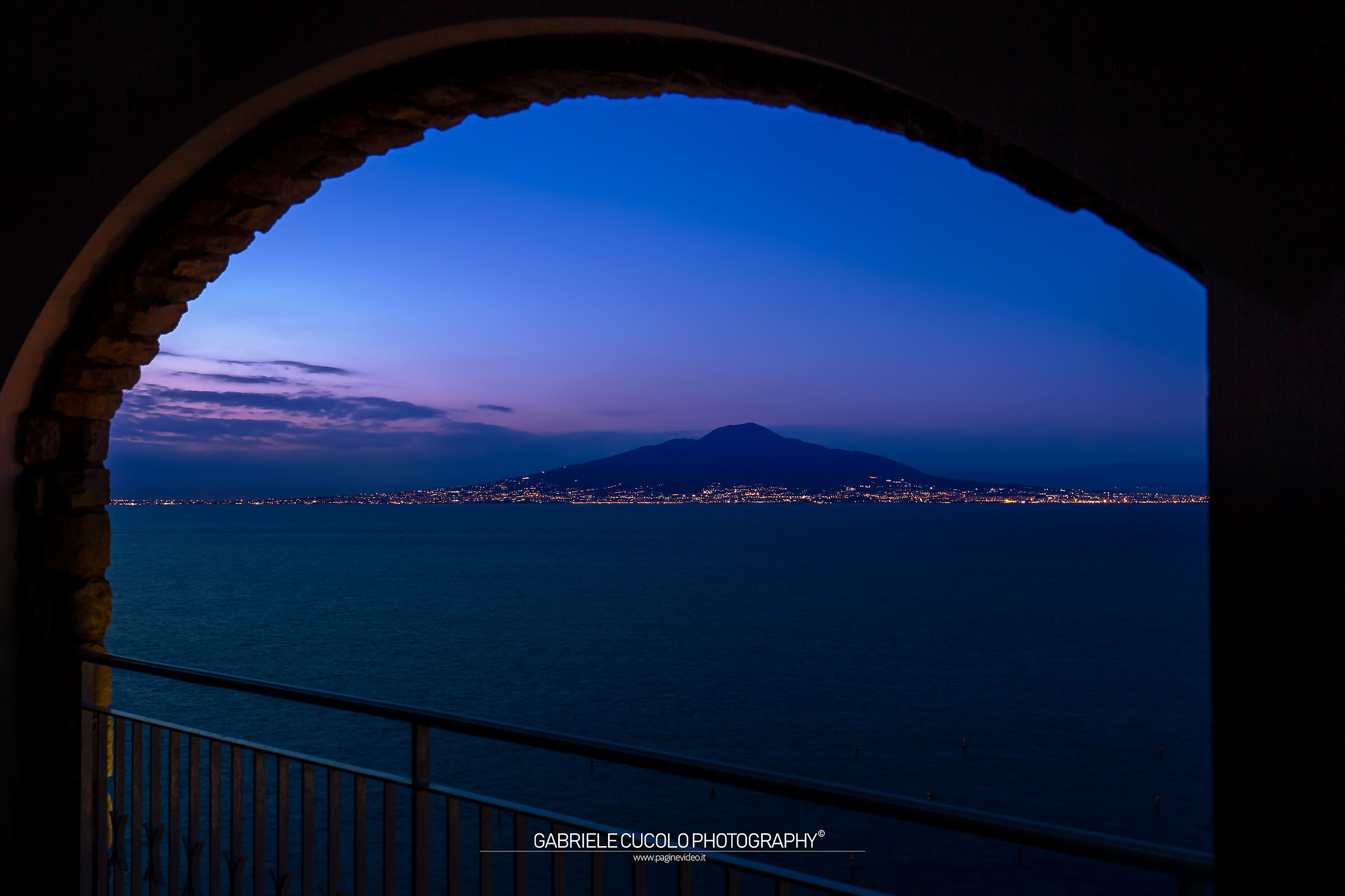 Il Vesuvio al tramonto