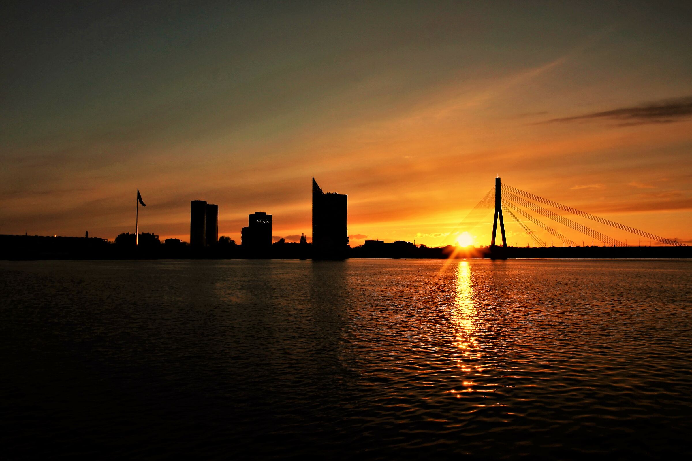 Sunset  Riga