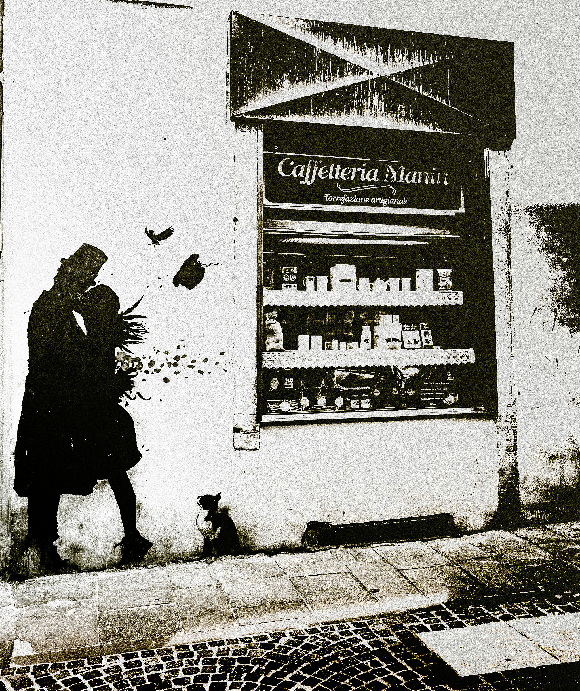 A romantic mural in Padua