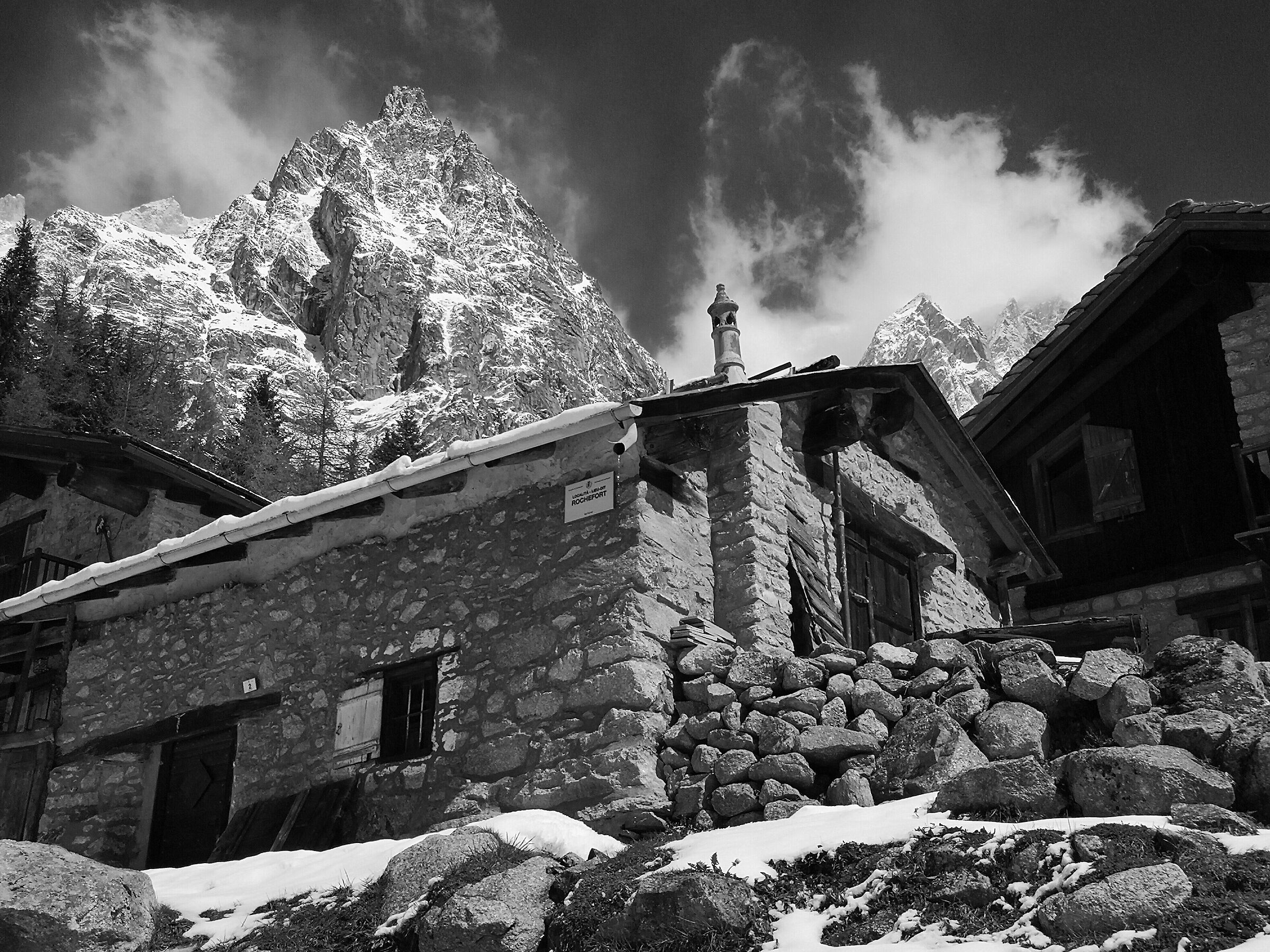 In the presence of his majesty Mont Blanc.