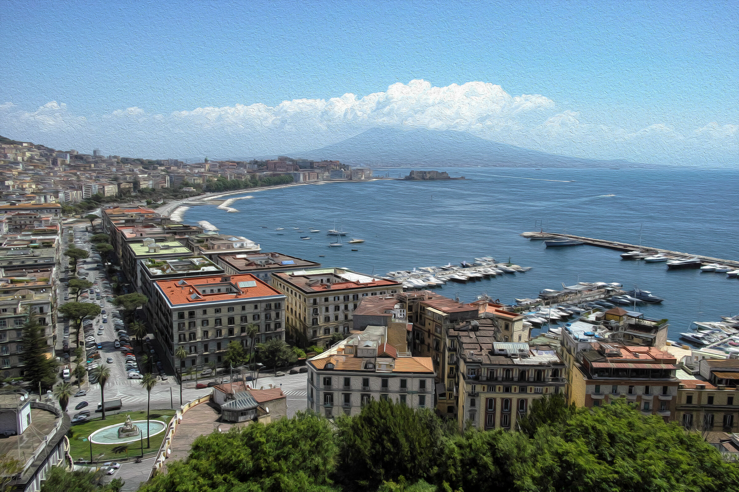 Naples-View from S Antonio-Posillipo Pit