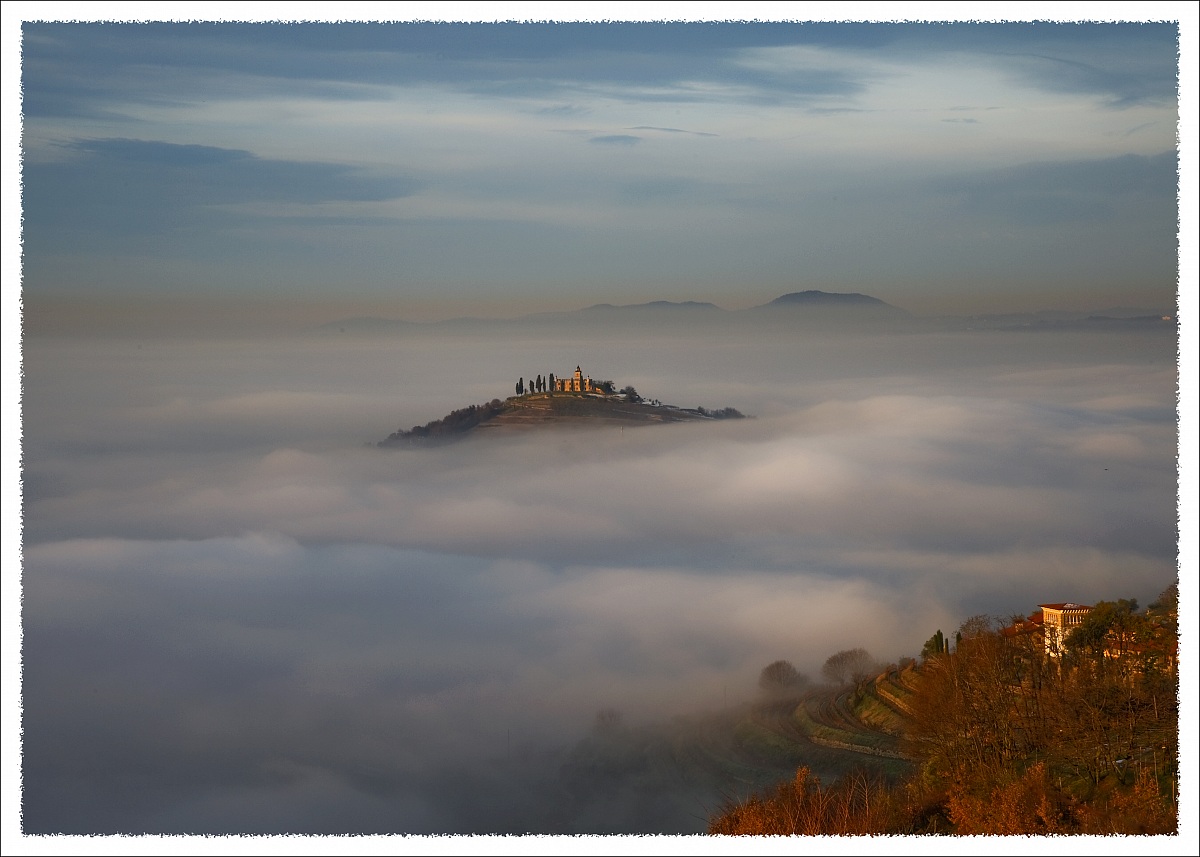 sospesa fra la nebbia