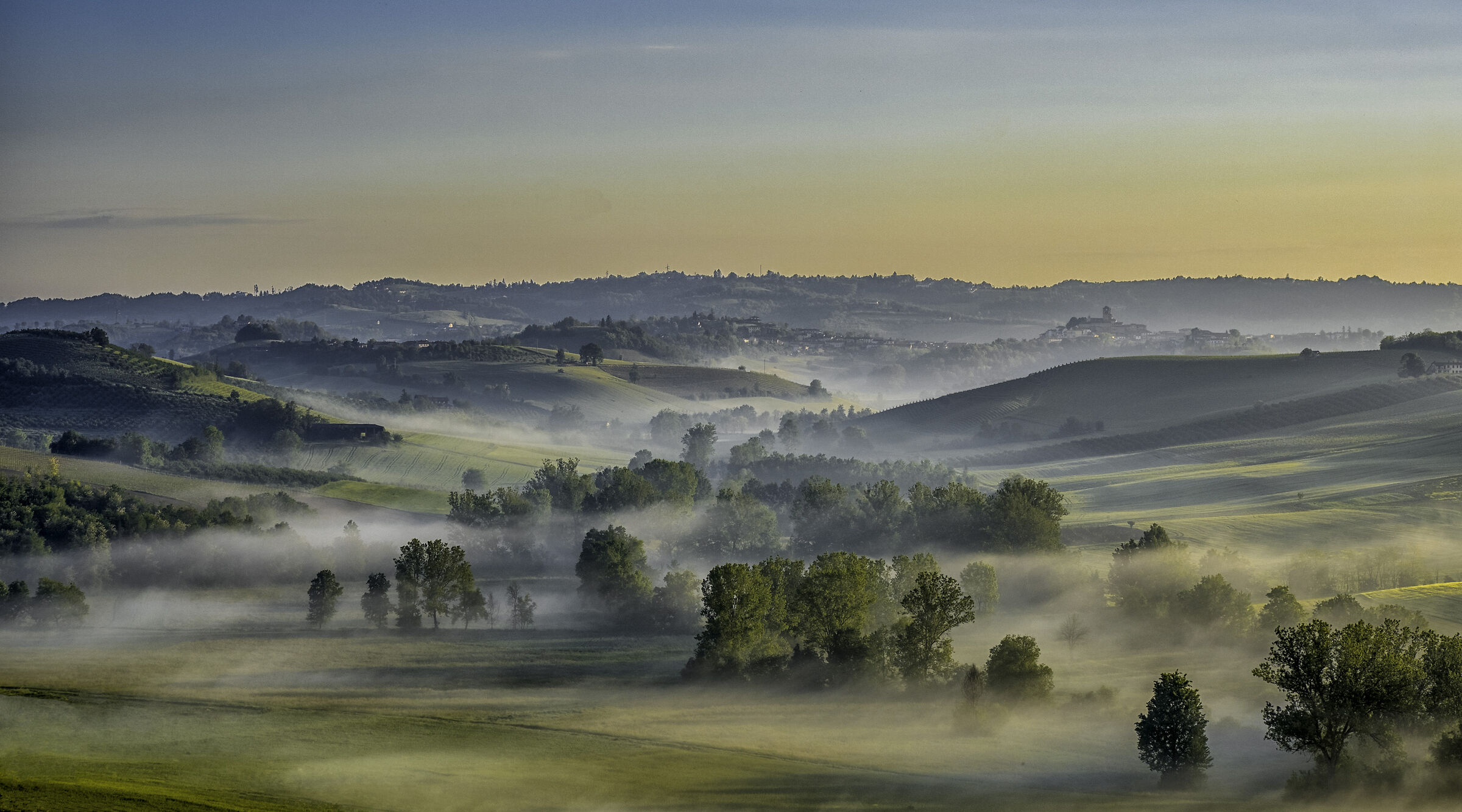 The rolling hills of Monferrato