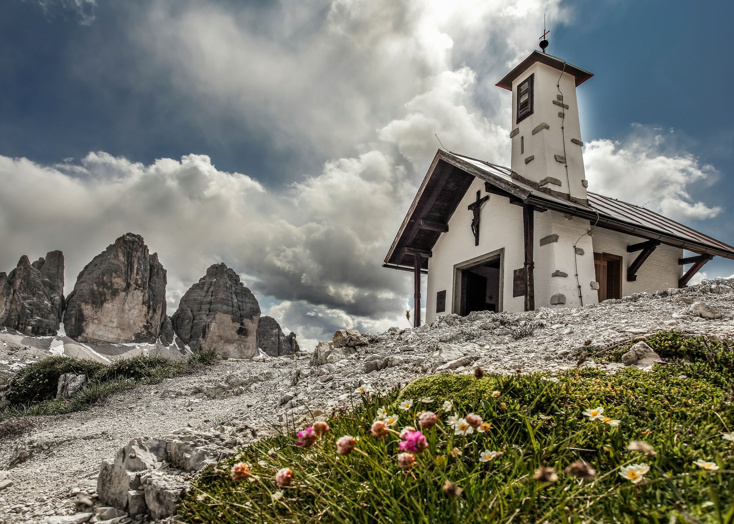 A place of prayer among the most beautiful Dolomites