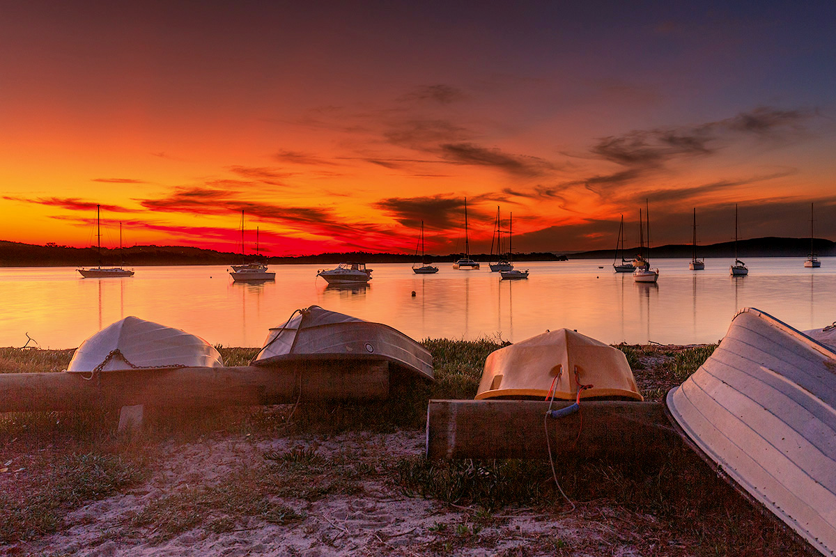 Tramonto sulla spiaggia di Taylor