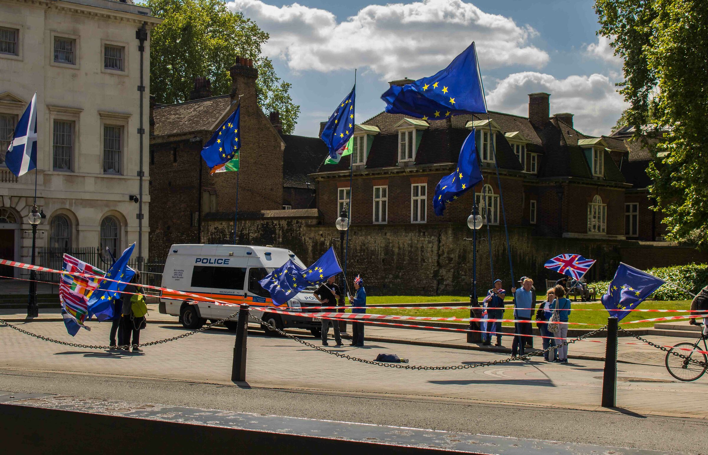 Anti Brexit rally in front of Westminster