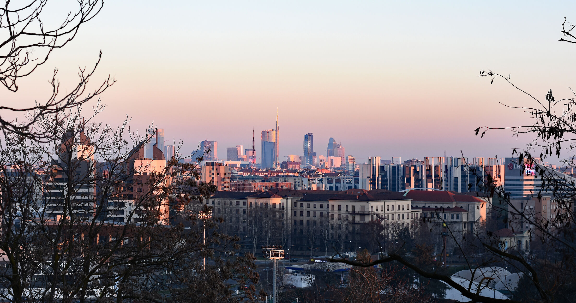 Milan View from Monte Stella