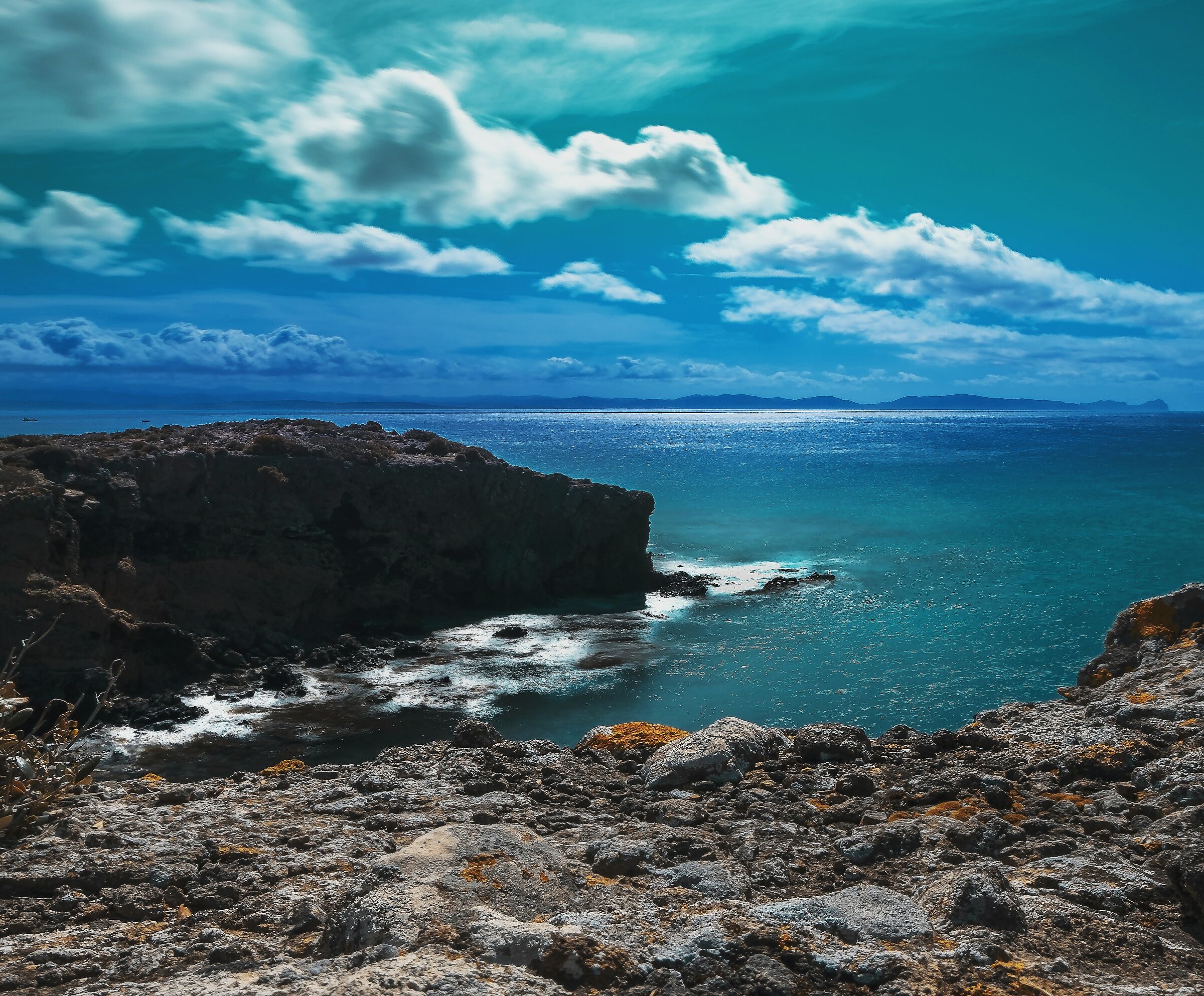 Cliff overlooking the sea