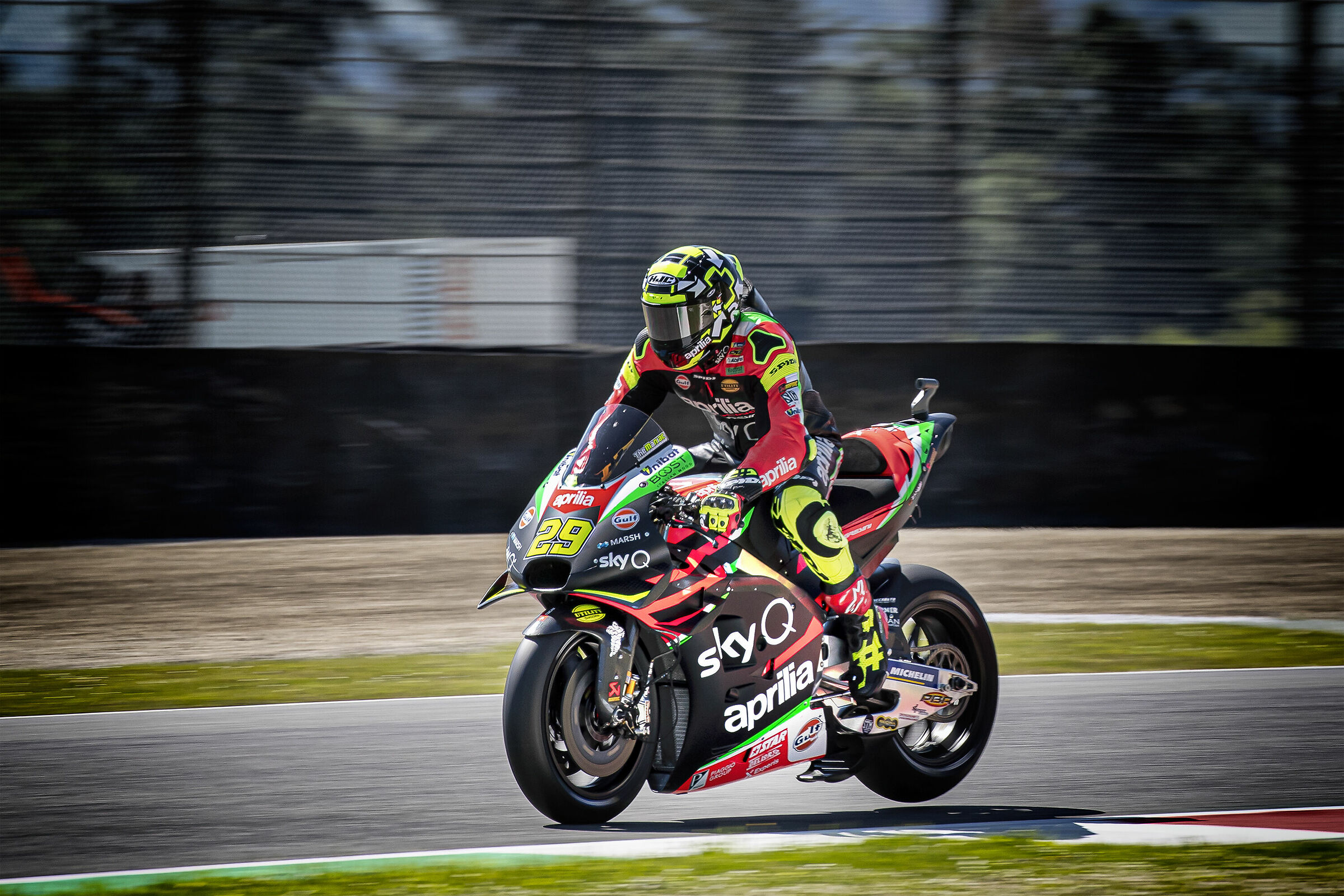 Andrea Iannone in staccata al Mugello