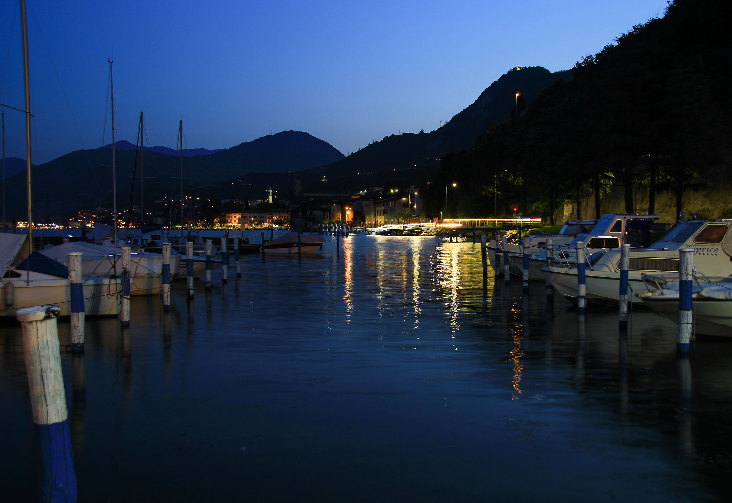 notturno sul lago d'iseo