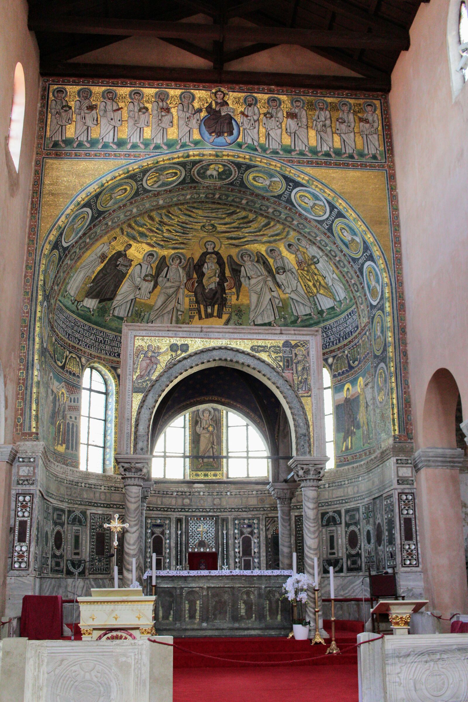 Interior of the Euphrasian basilica in Poreč