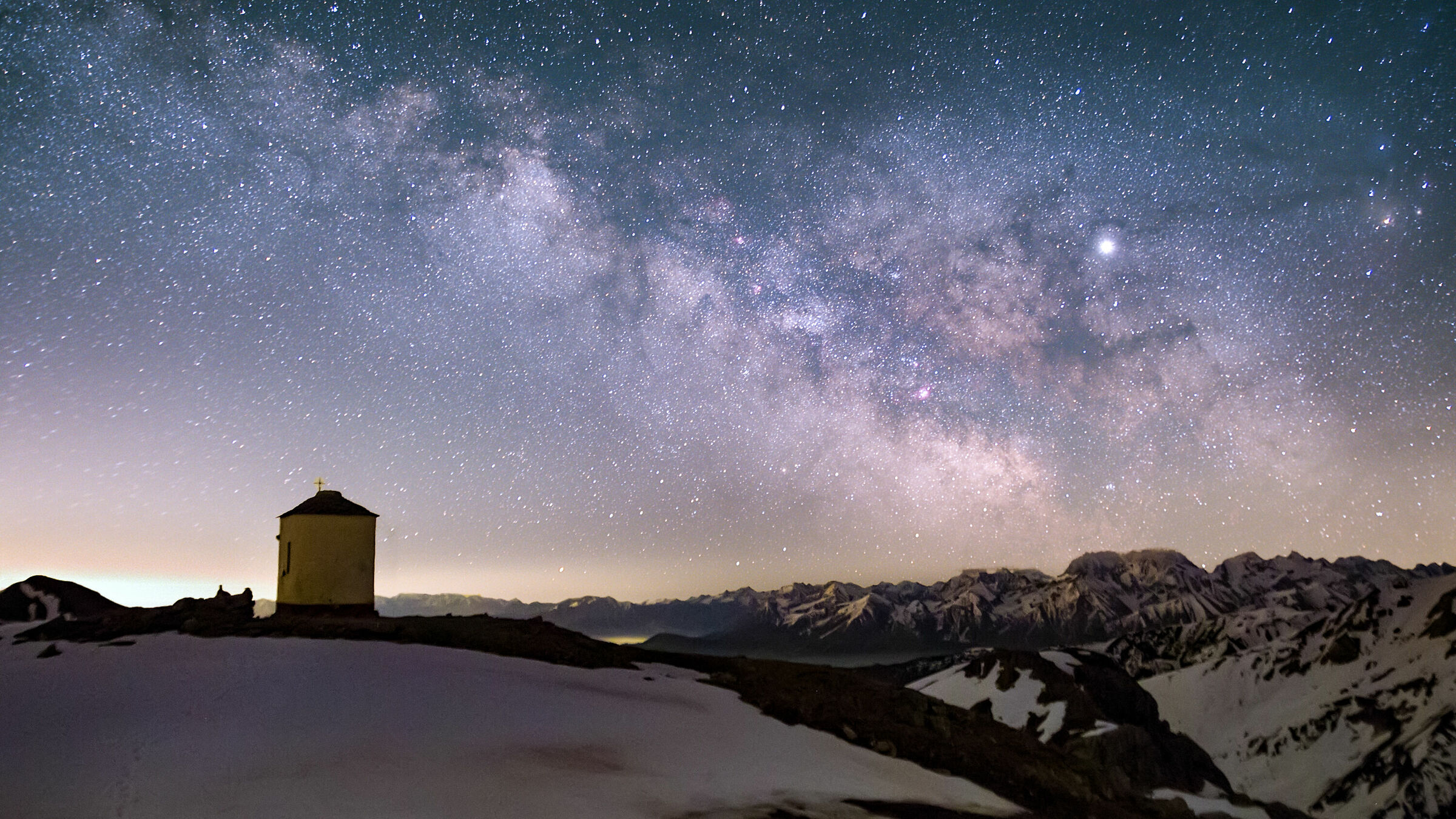 Via Lattea dal Colle Fauniera