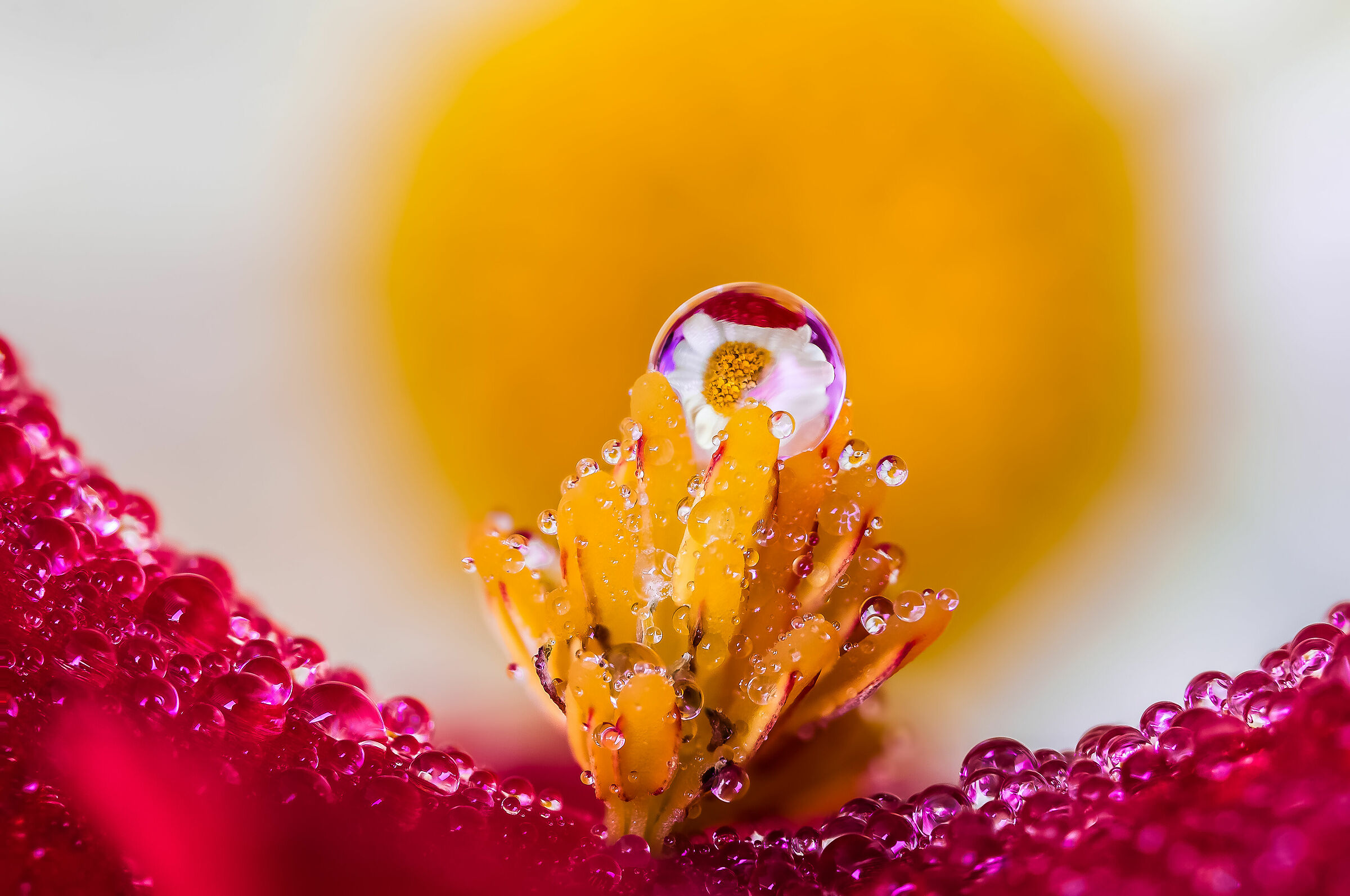 Drops and flowers Reflections Mario Nicorelli