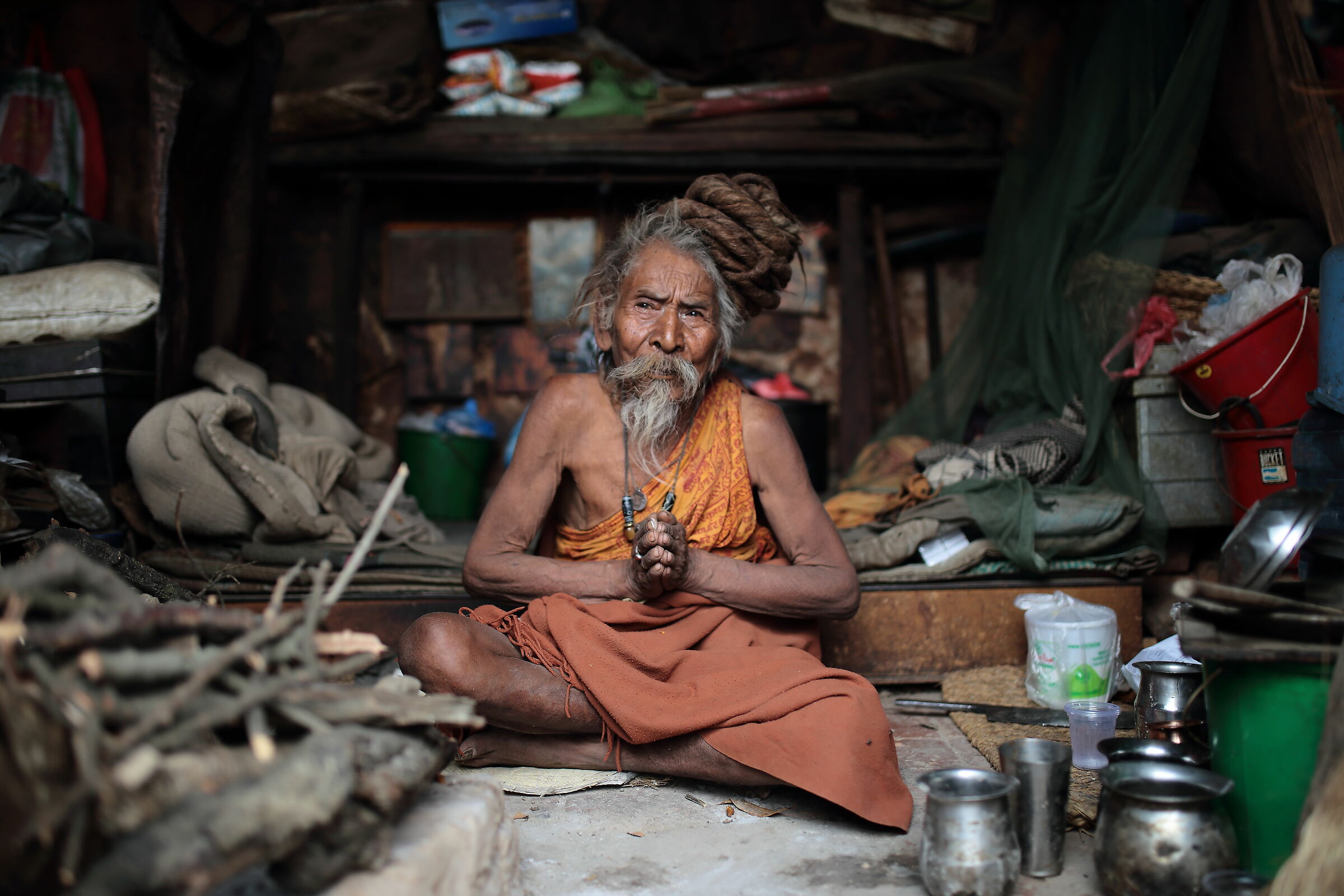 Ritratto di Sadhu, Tempio di Pashupatinath, Nepal
