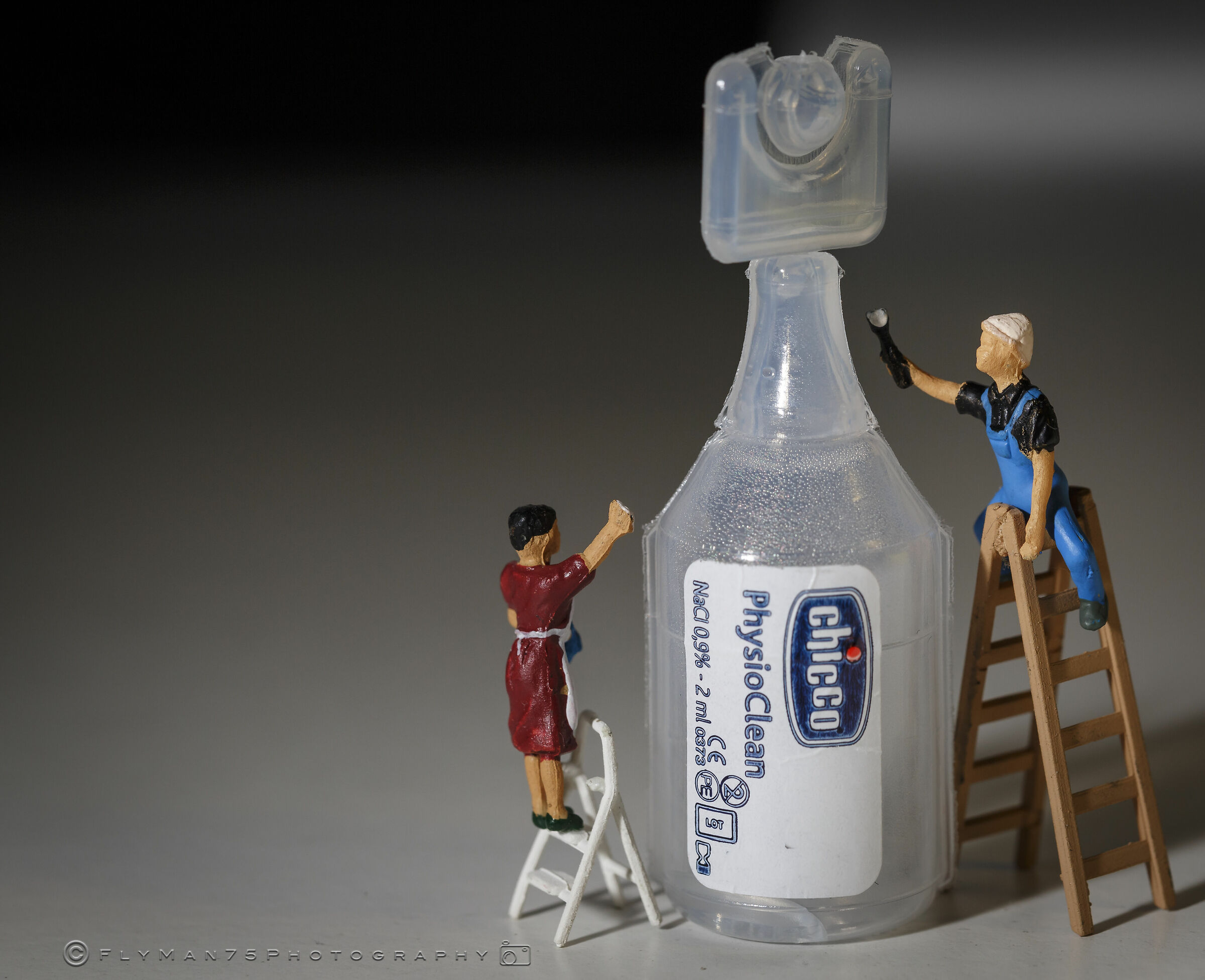 Pulizie contenitore soluzione fisiologica airtherapy