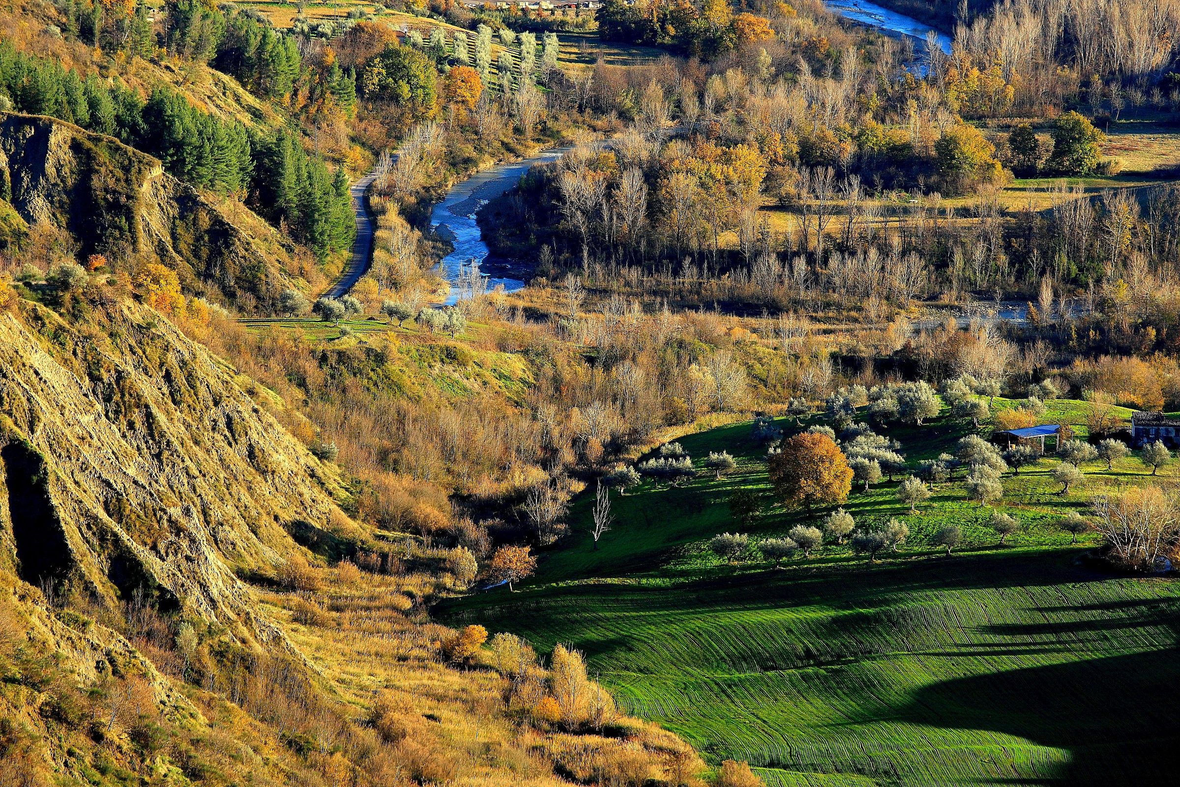 La mia valle a dicembre.