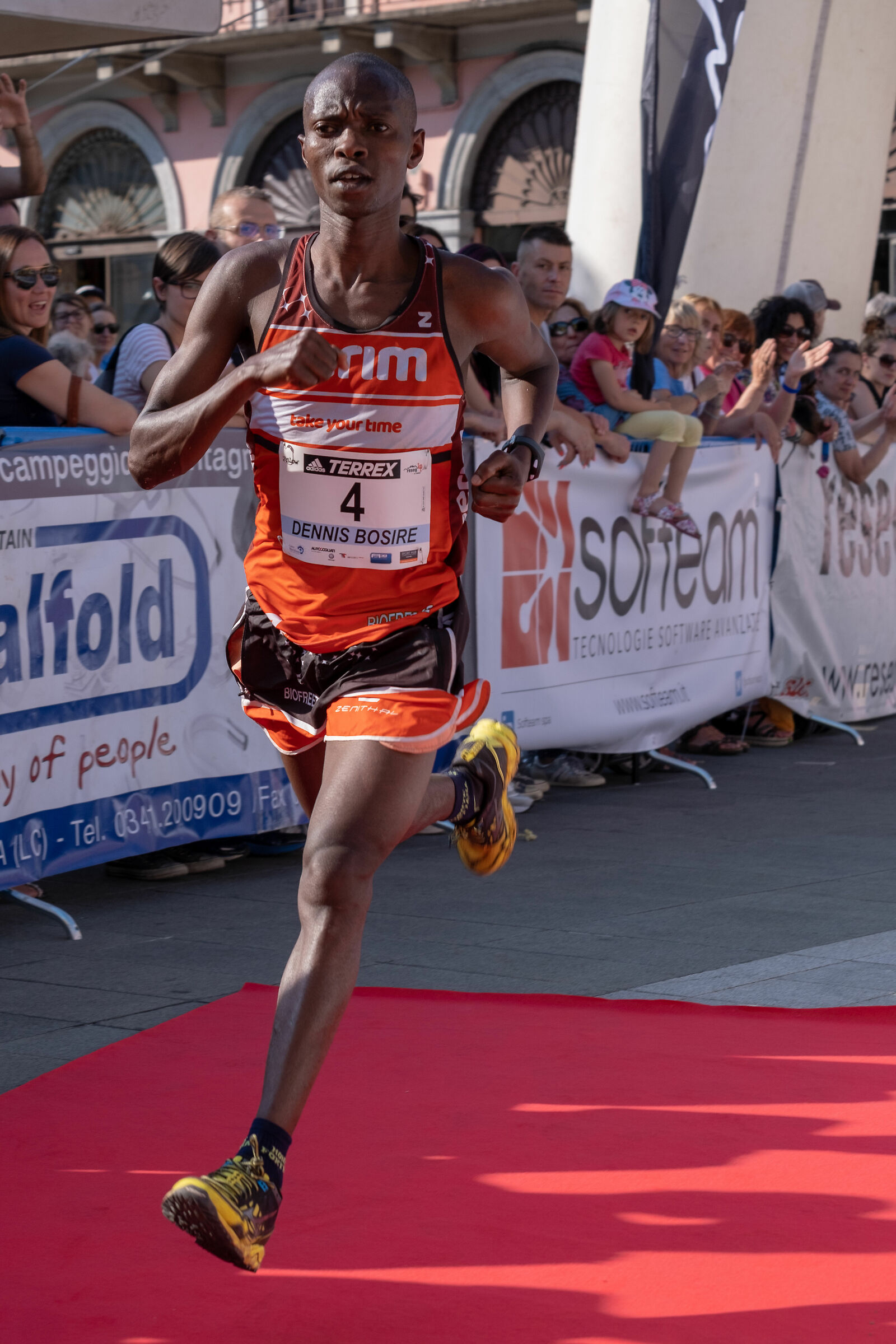 Flying to the finish line