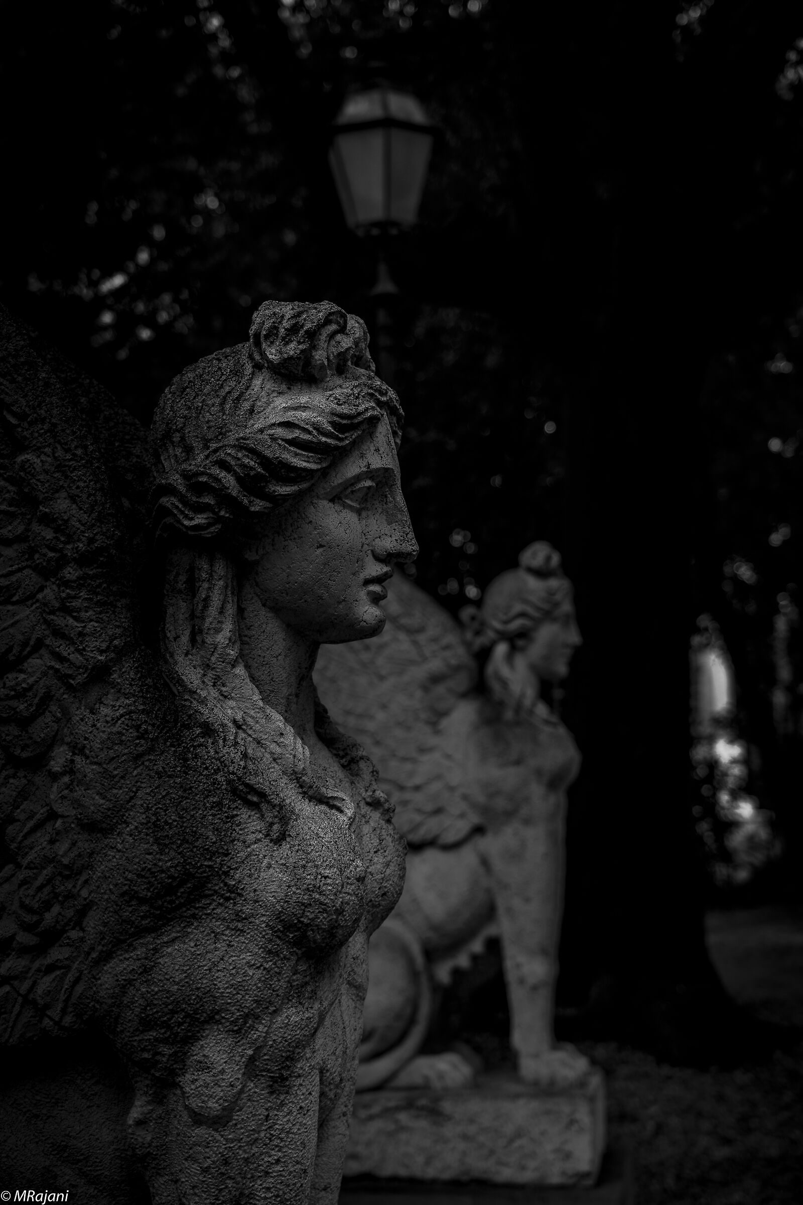 le sfingi di Villa Torlonia