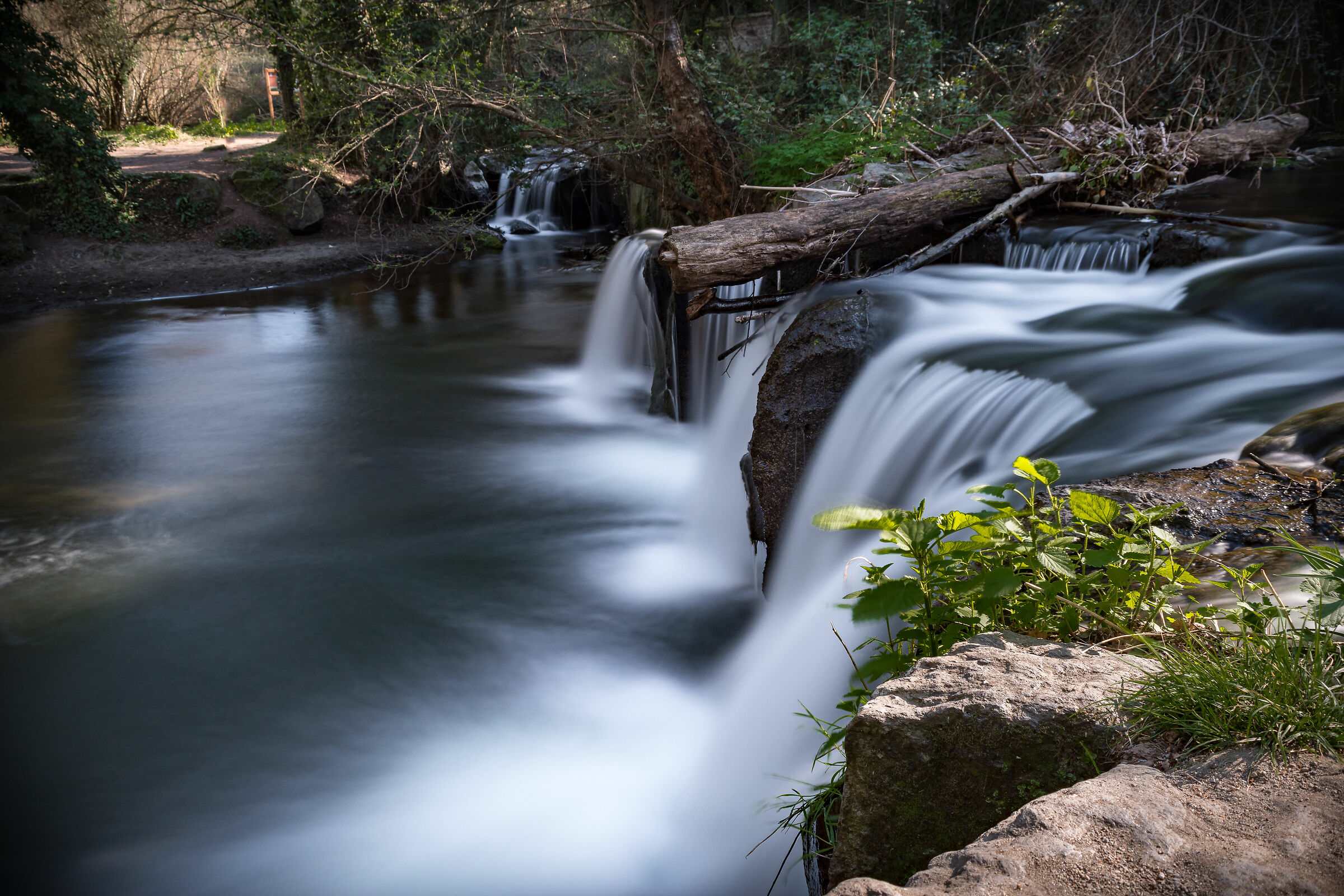 Le cascate in lunga esposizione