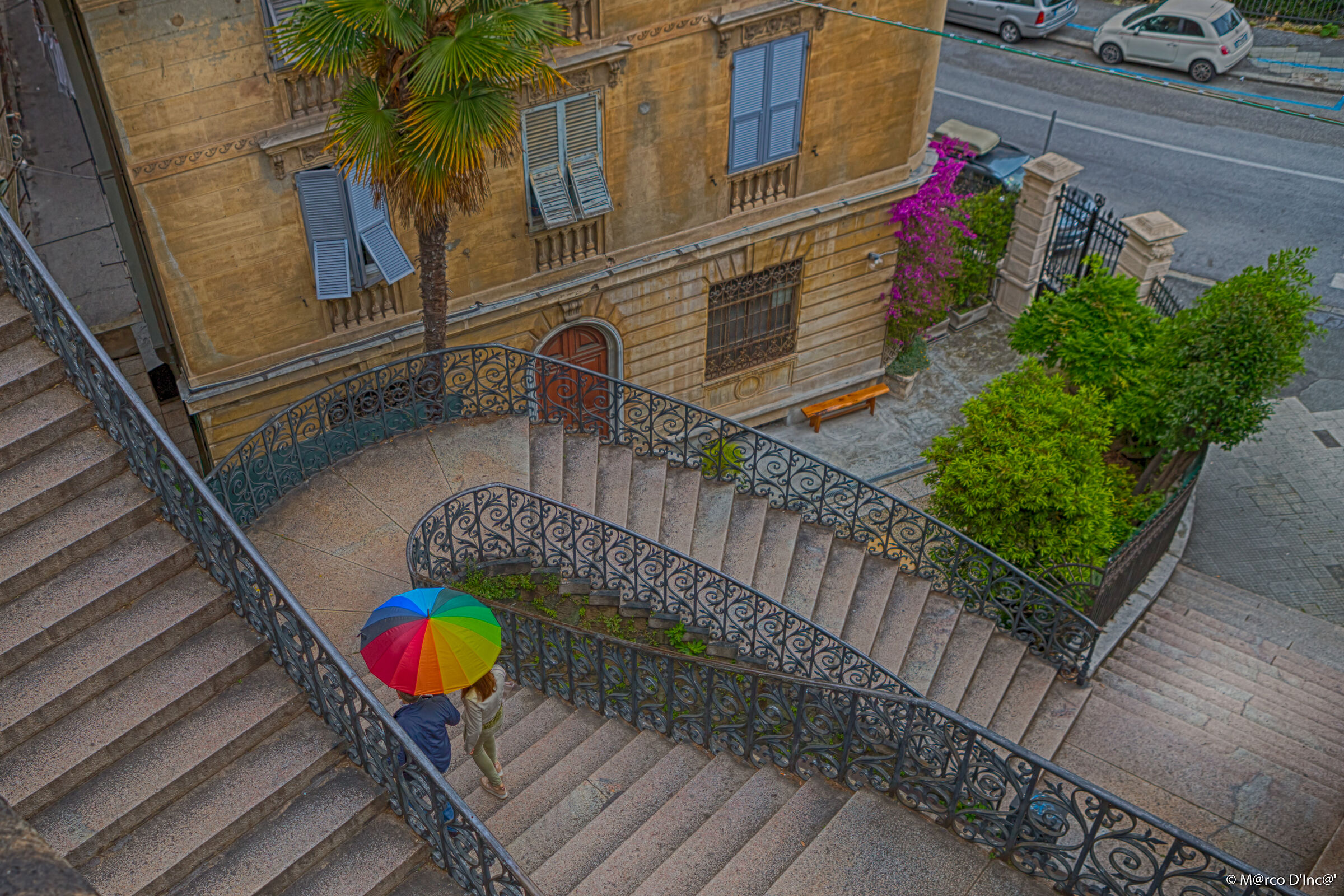 Escher with Umbrella