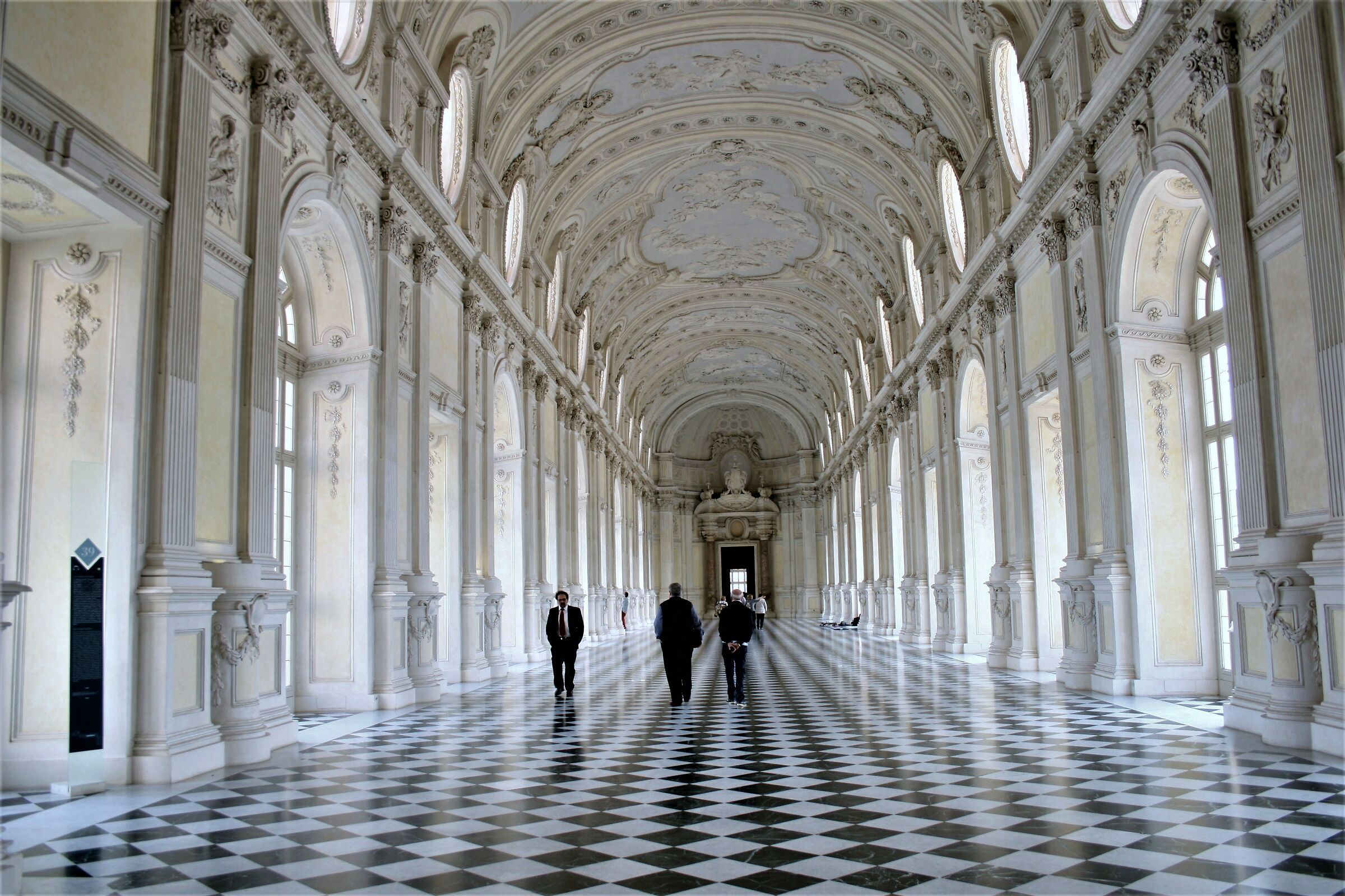 Walking in the salon of Diana