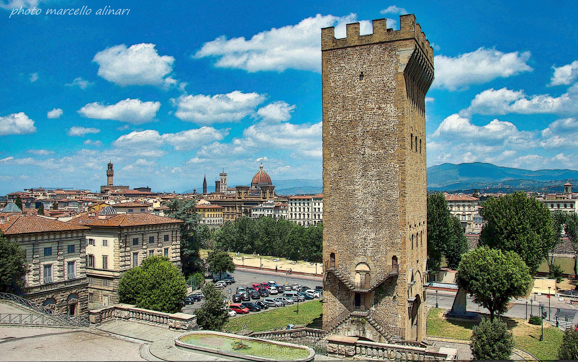FLORENCE-THE TORRE S. NICCOLO ' AND THE PANORAMA