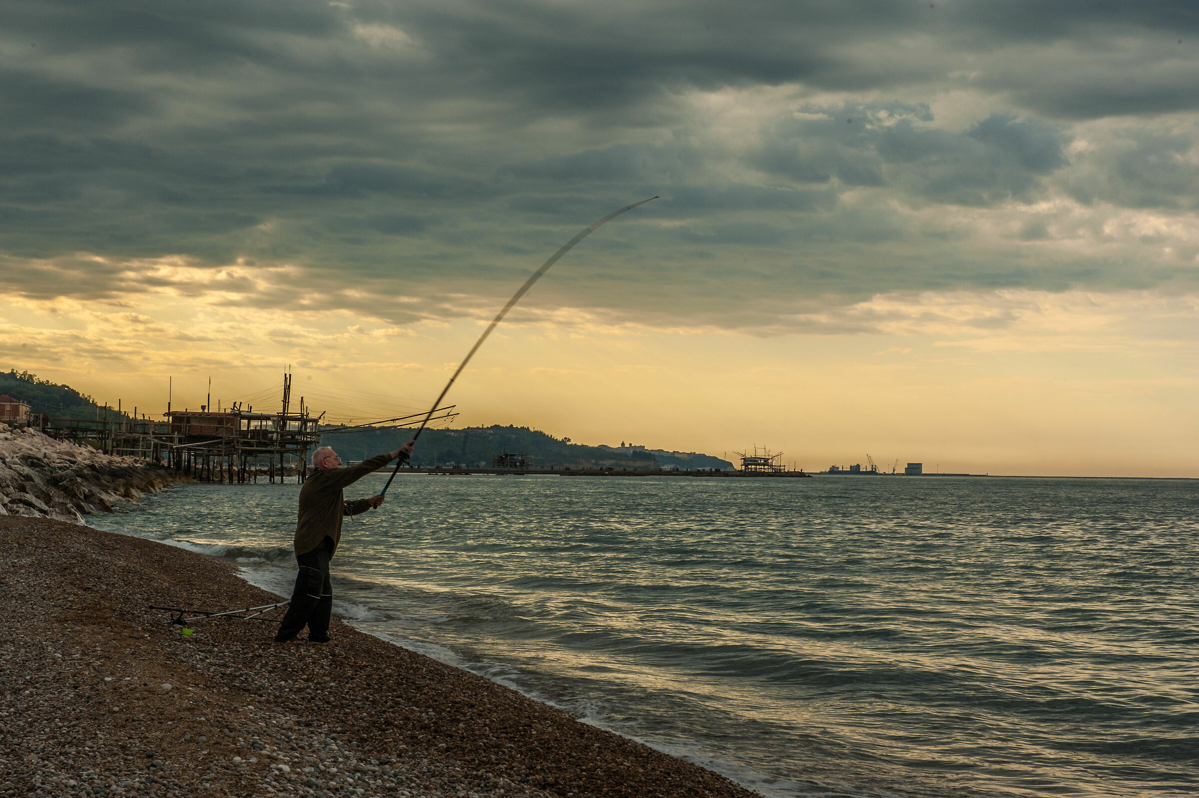 Scenes from the coast of Trabocchi