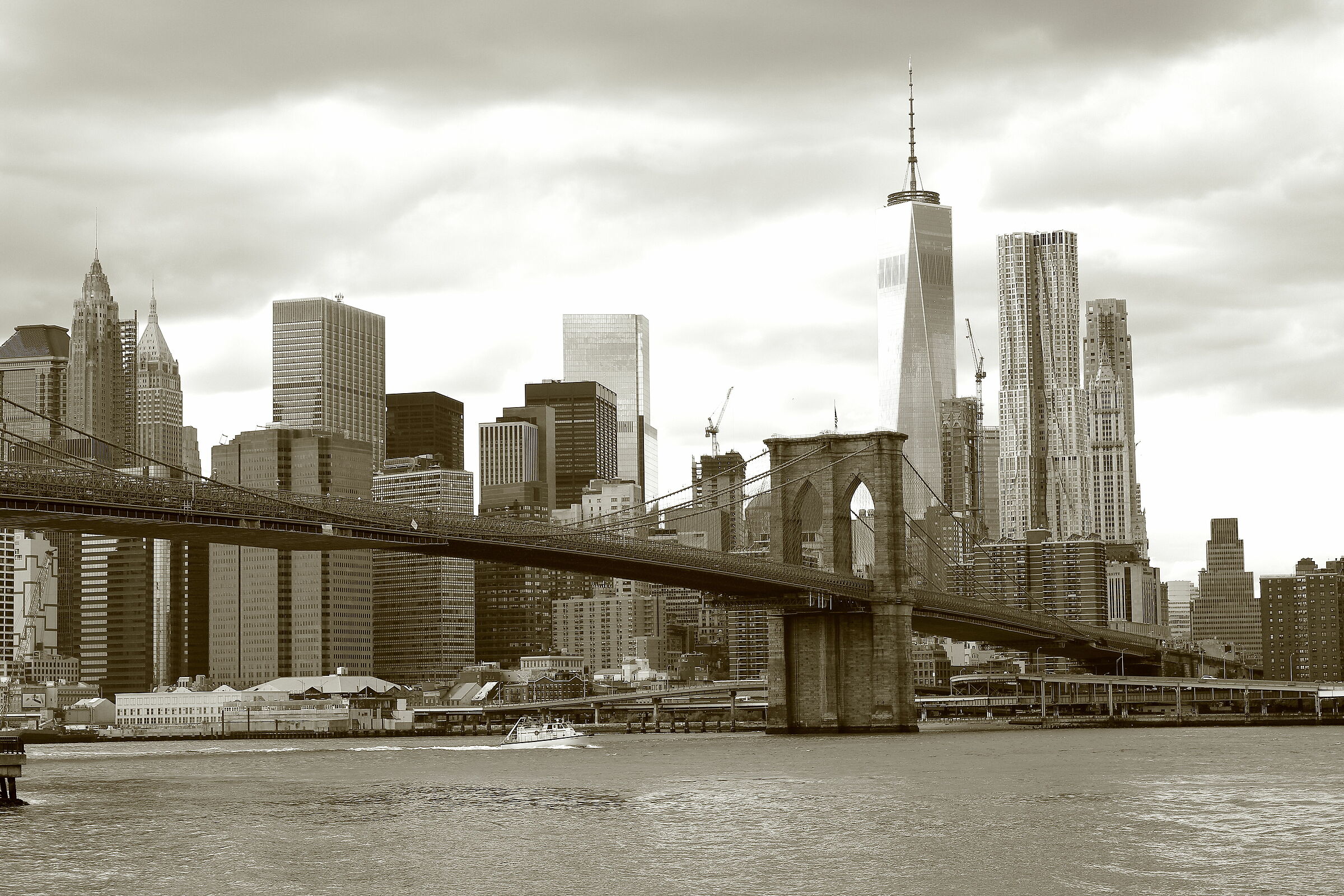 The Bridge in black and white