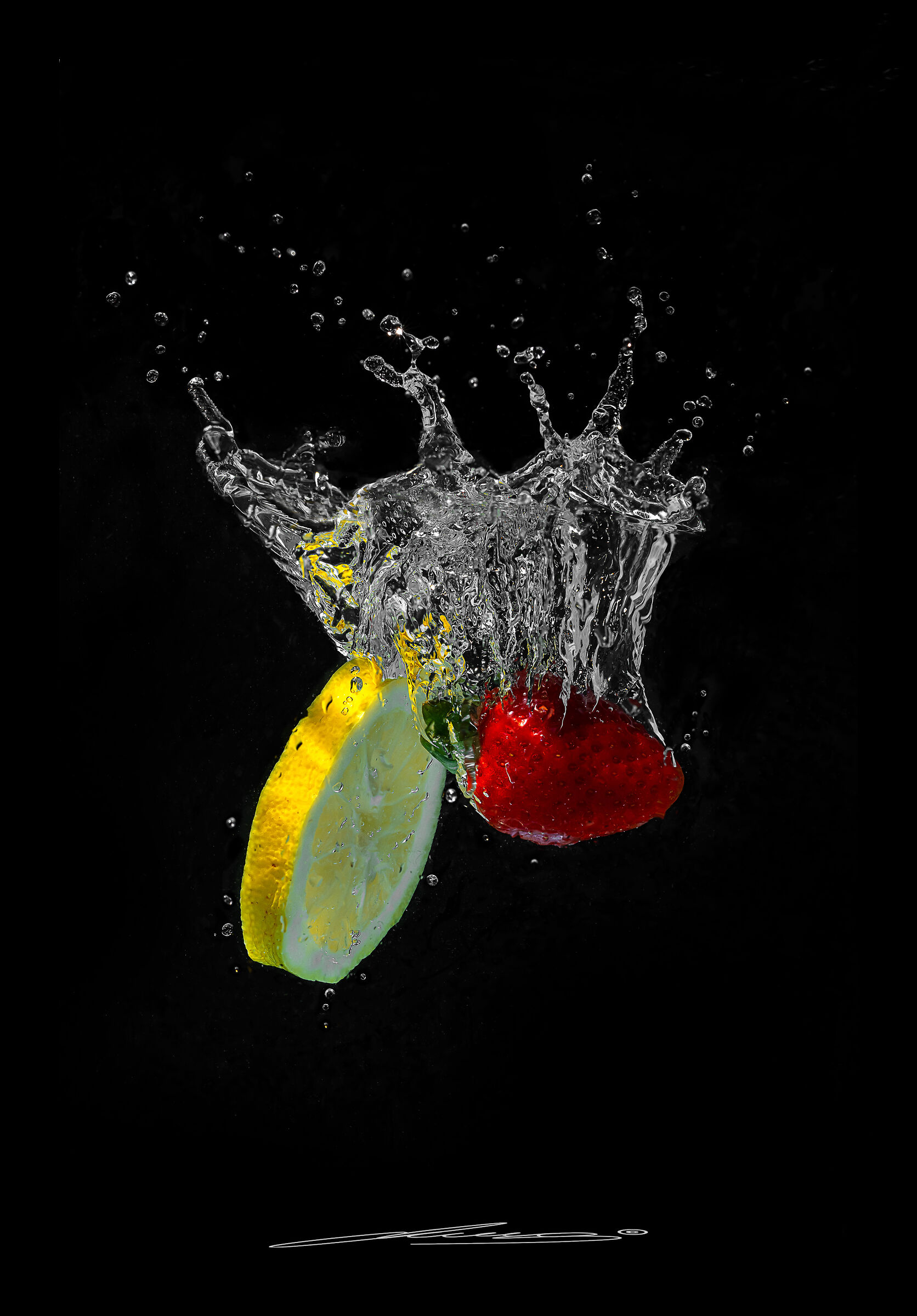 Strawberry and lemon