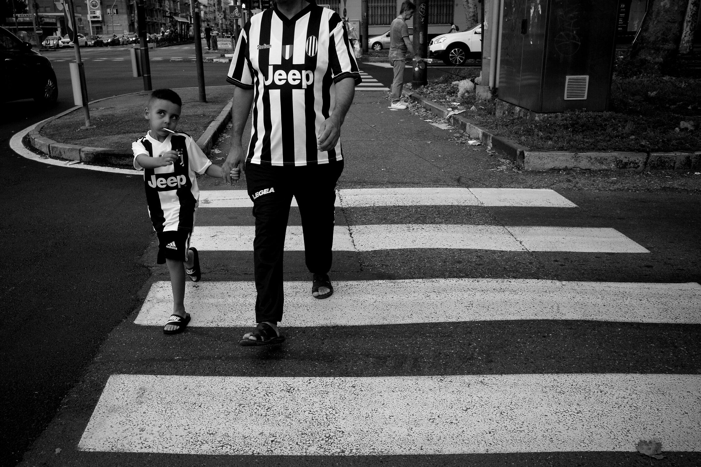Stripes - average street juxtaposition